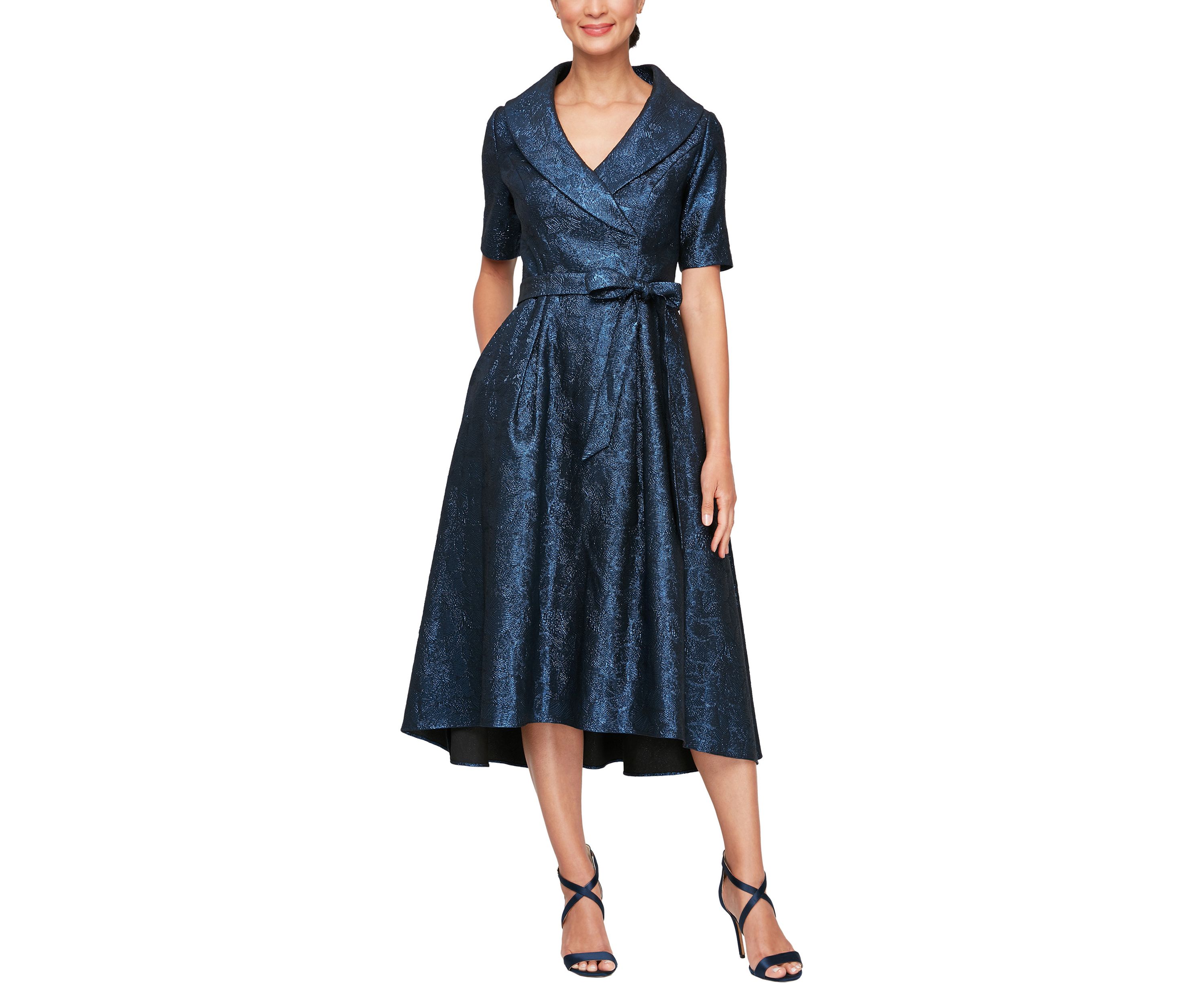 Womens Short Portrait Collar Dress