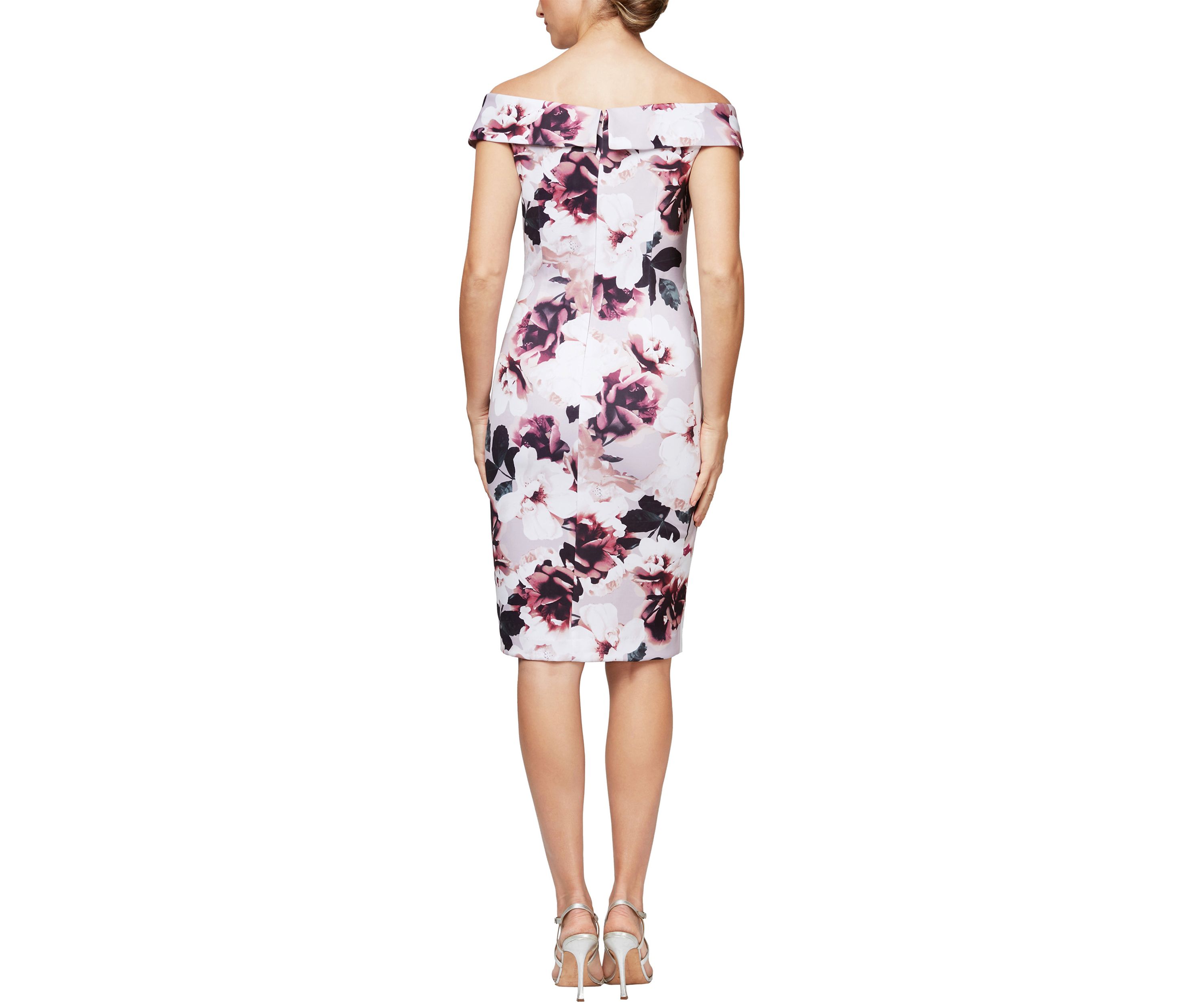 Short Printed Sheath Dress
