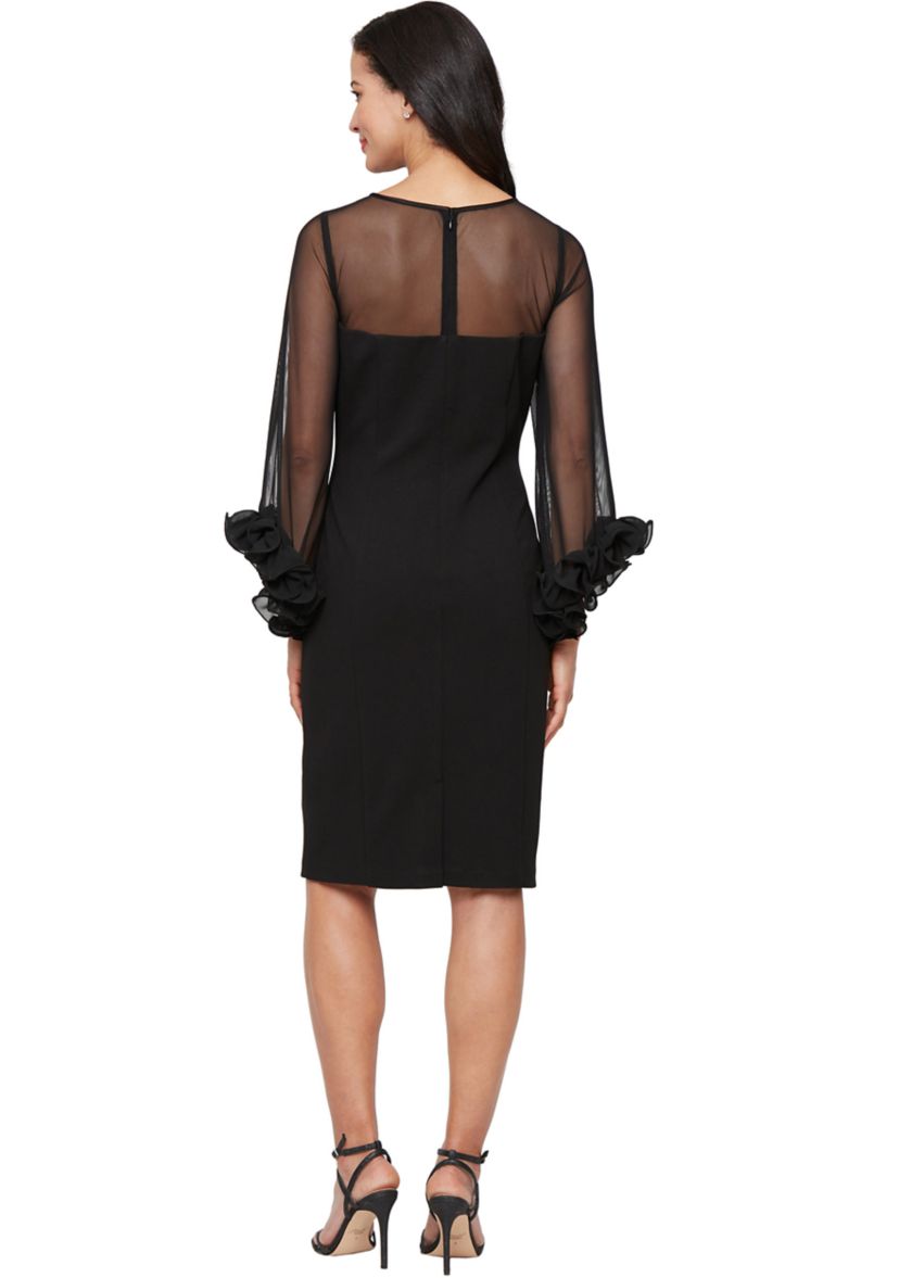 alex evenings black dress VTG Womens 12 Maxi Asymmetrical Whimsigoth Romantic while the embellished neckline adds a subtle touch of sparkle without overpowering the look Alex Evenings Women's Short Stretch