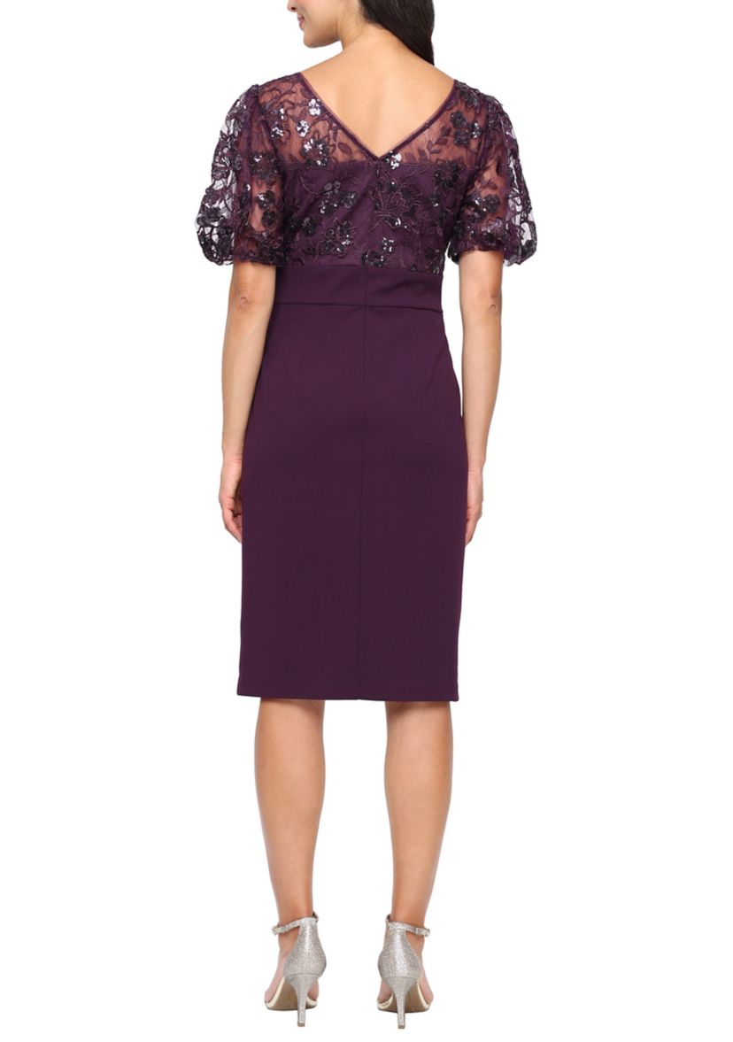 Alex Evenings Women's Short Stretch Crepe Sheath Dress | Belk