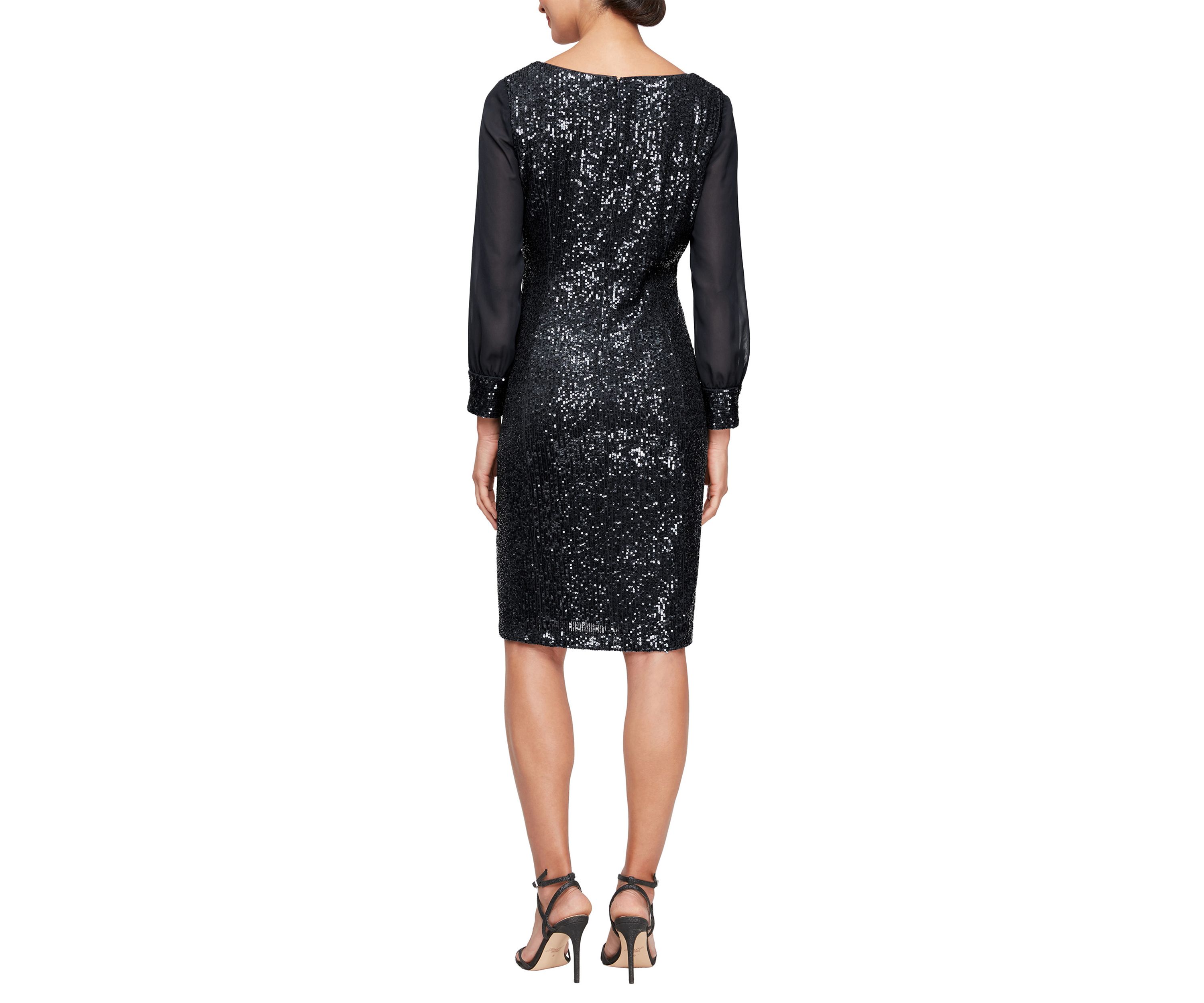 Womens Short Square Neck Sheath Dress