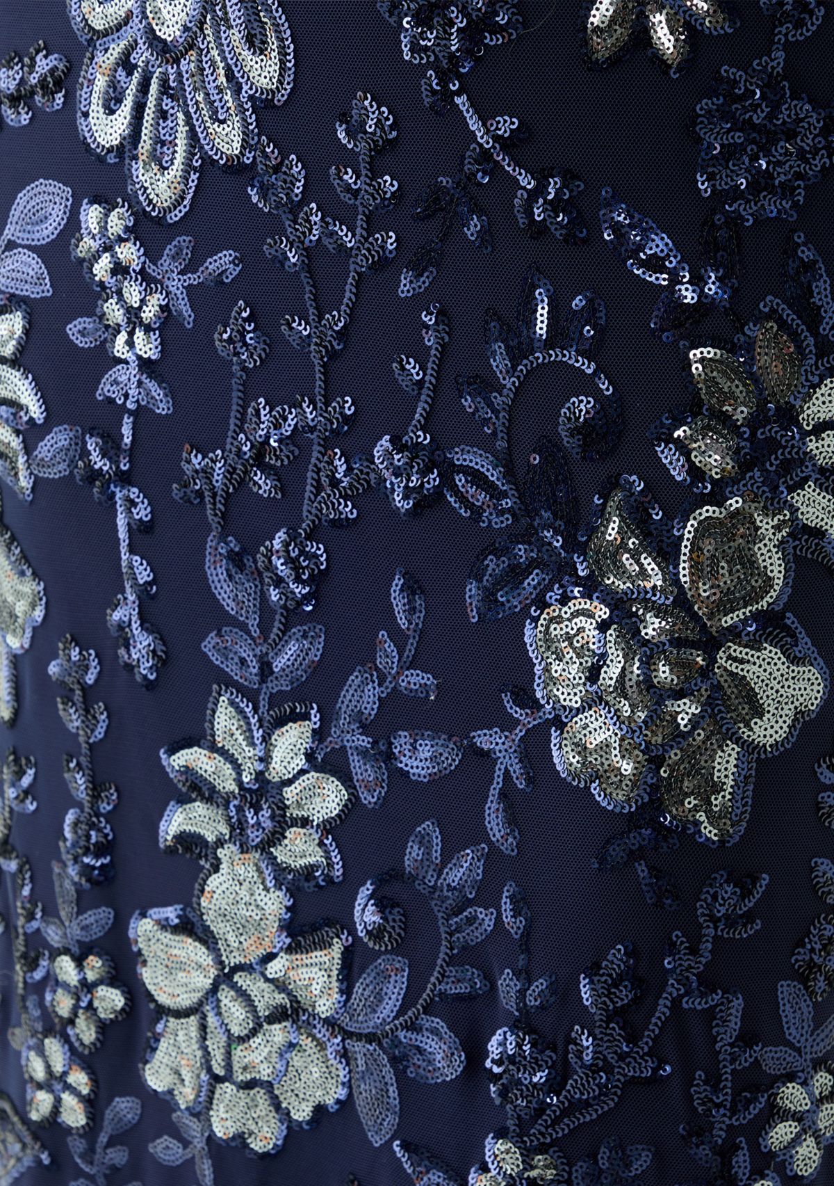 Womens Sleeveless Scoop Neck Floral Print Lace Gown