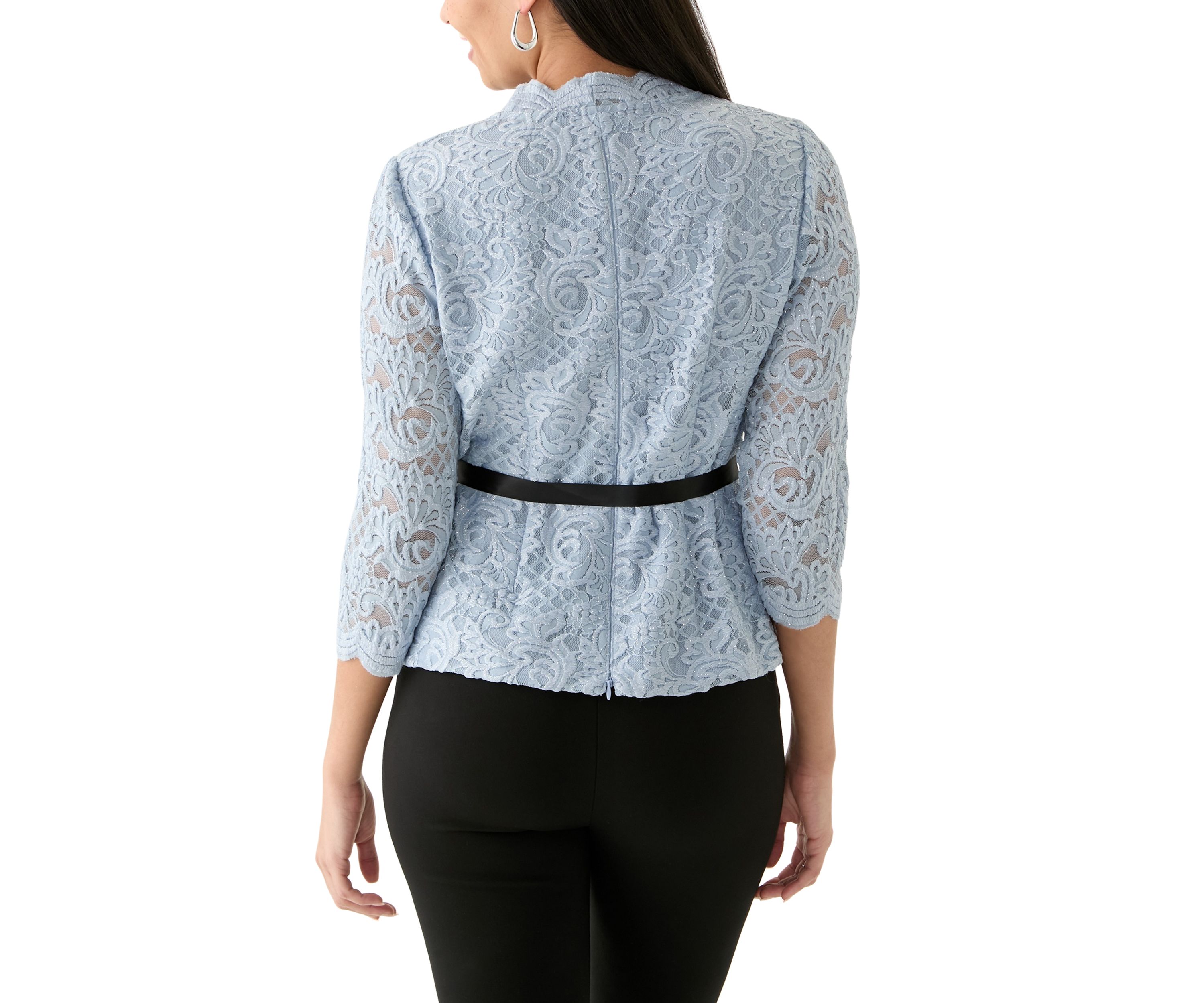 Womens Lace Bow Top
