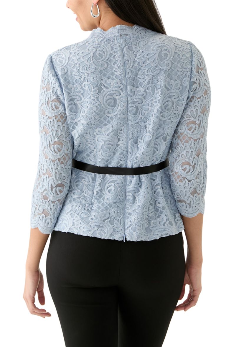 Womens Lace Bow Top
