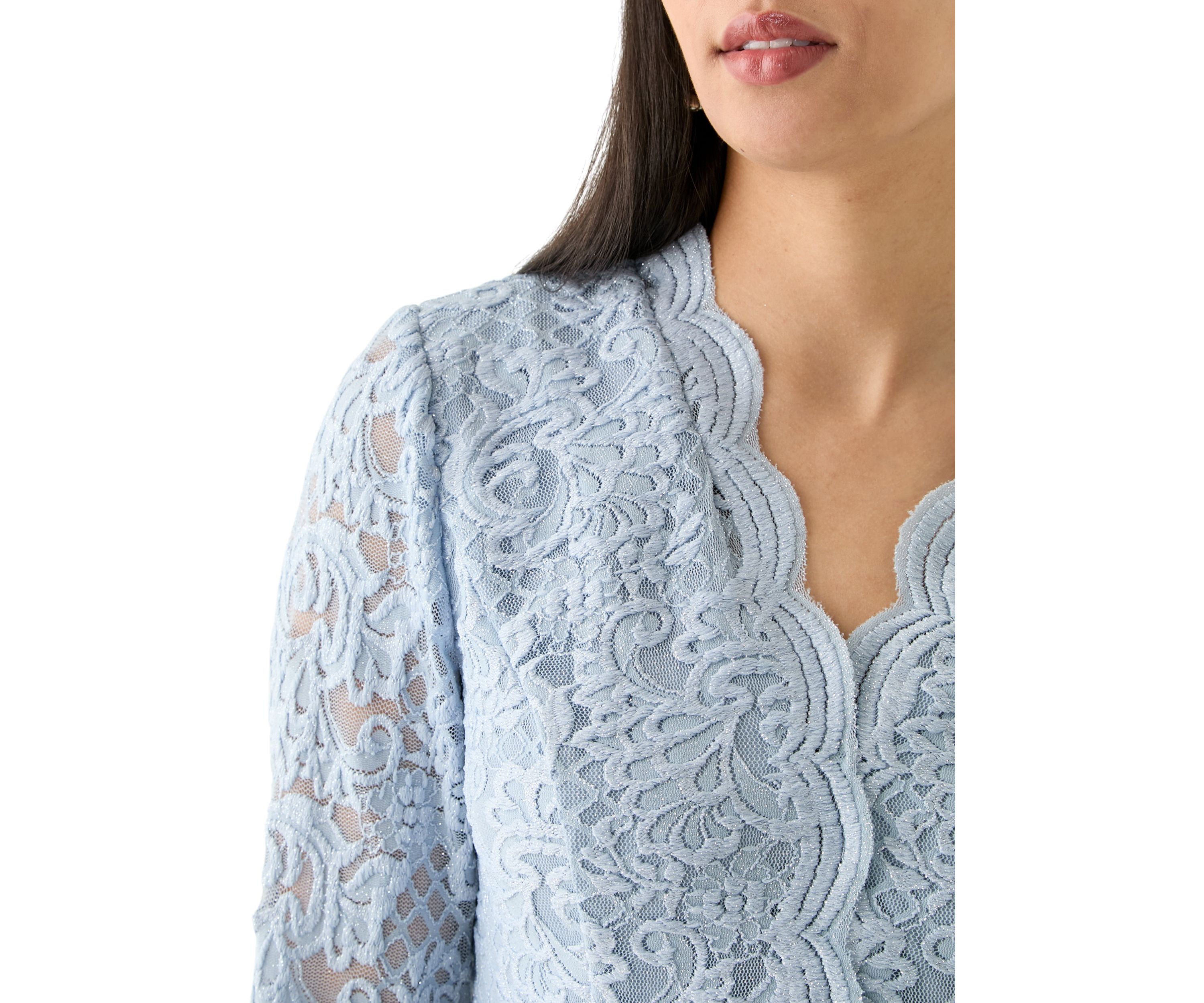 Womens Lace Bow Top