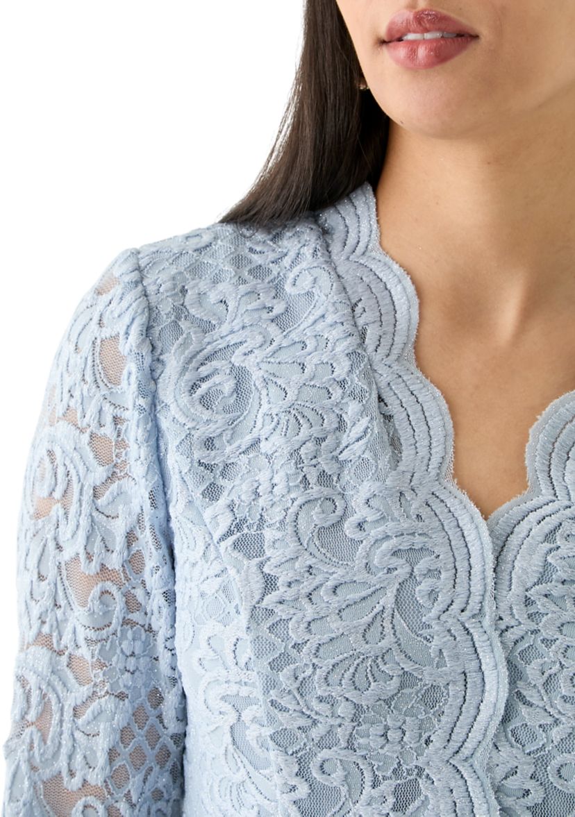 Womens Lace Bow Top