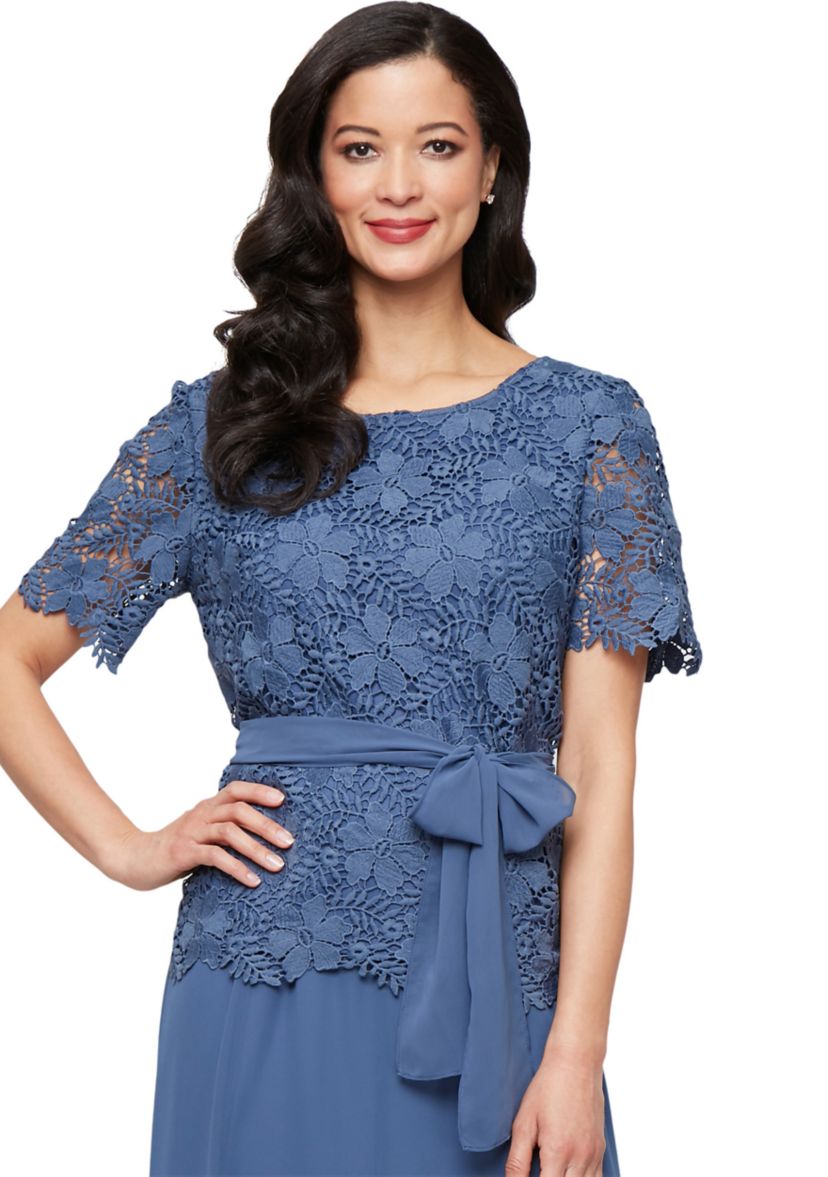 Womens Short Sleeve Lace Blouse