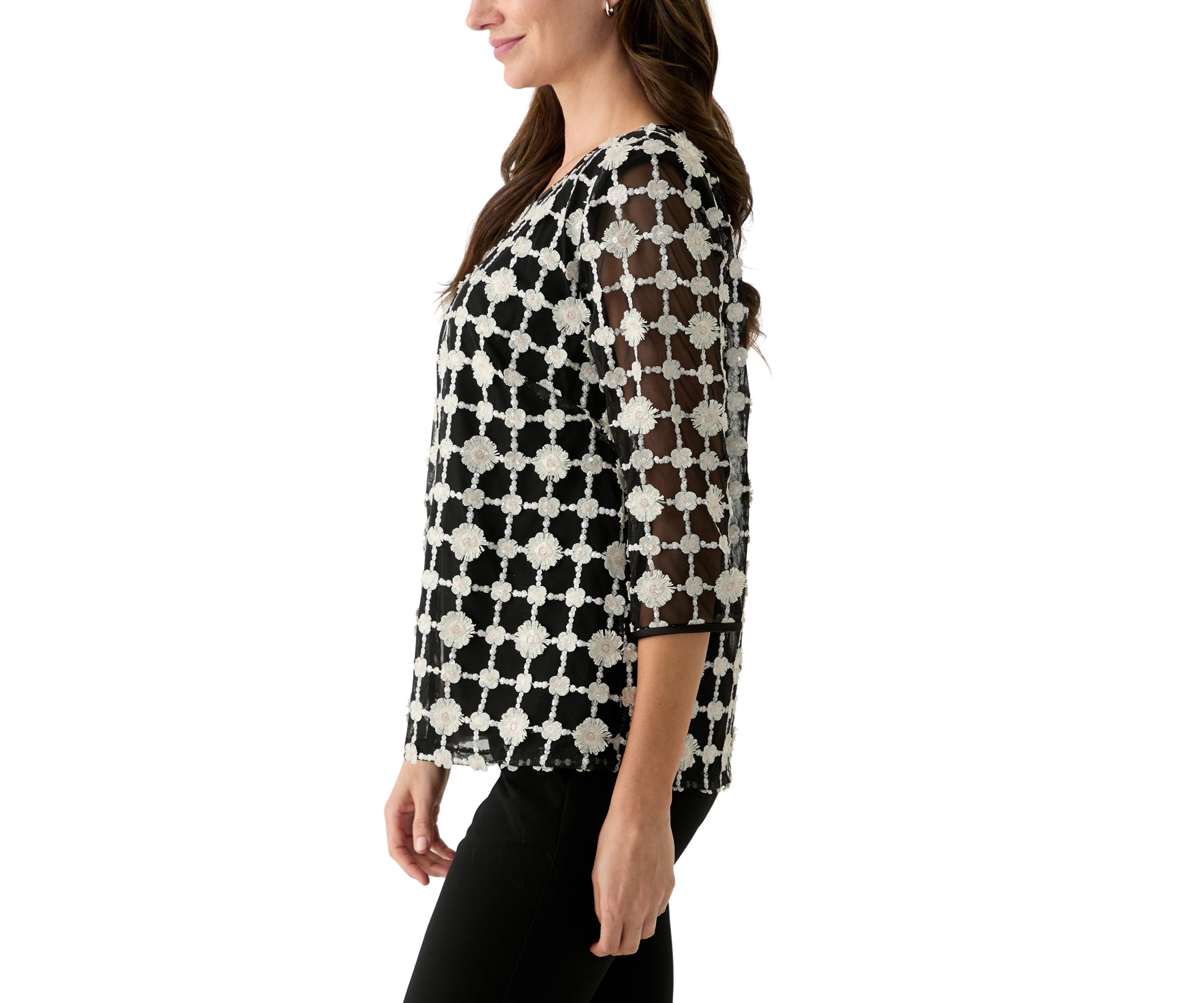 Womens 3/4 Sleeve Twinset