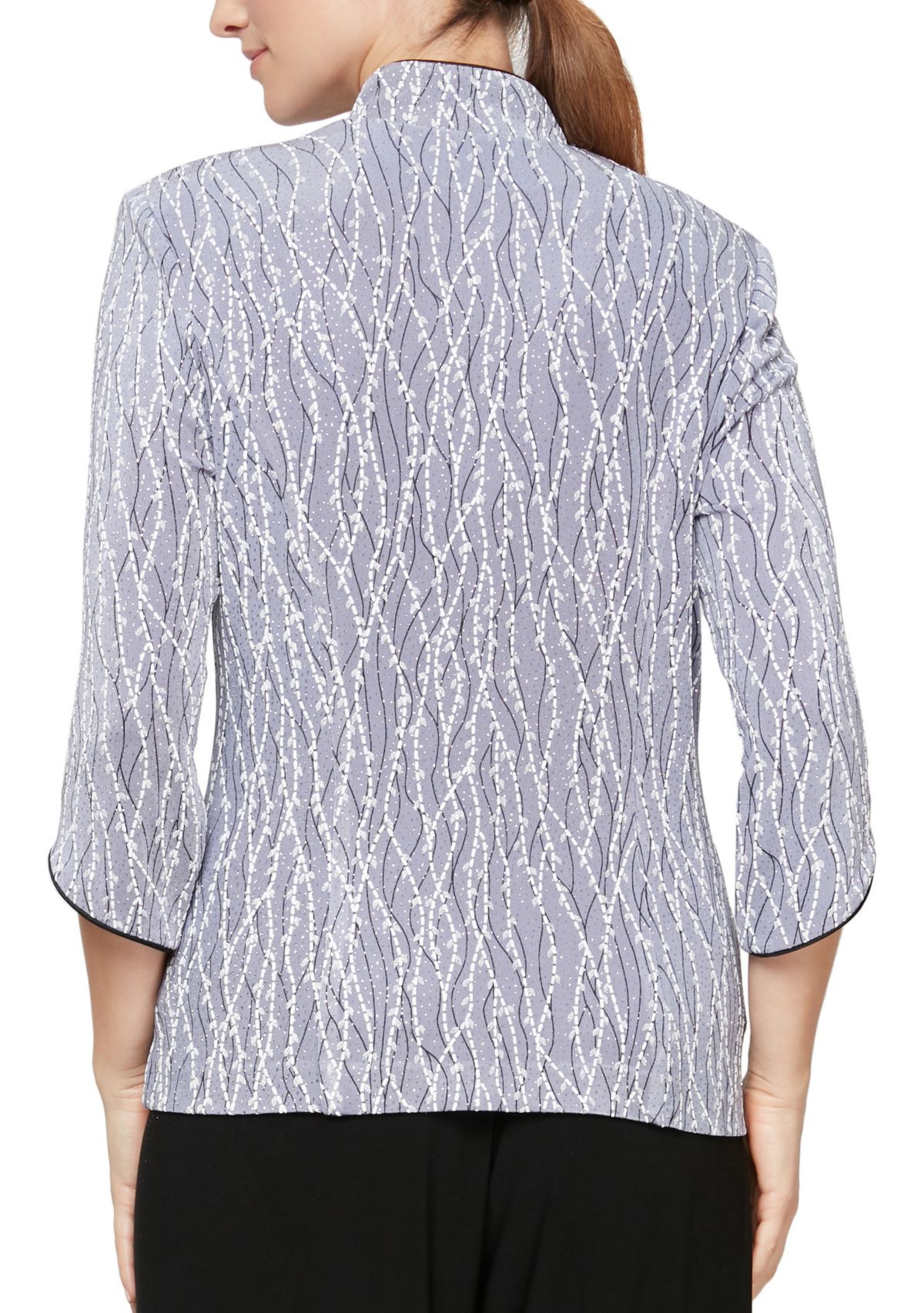 Printed Mandarin Neck Twinset