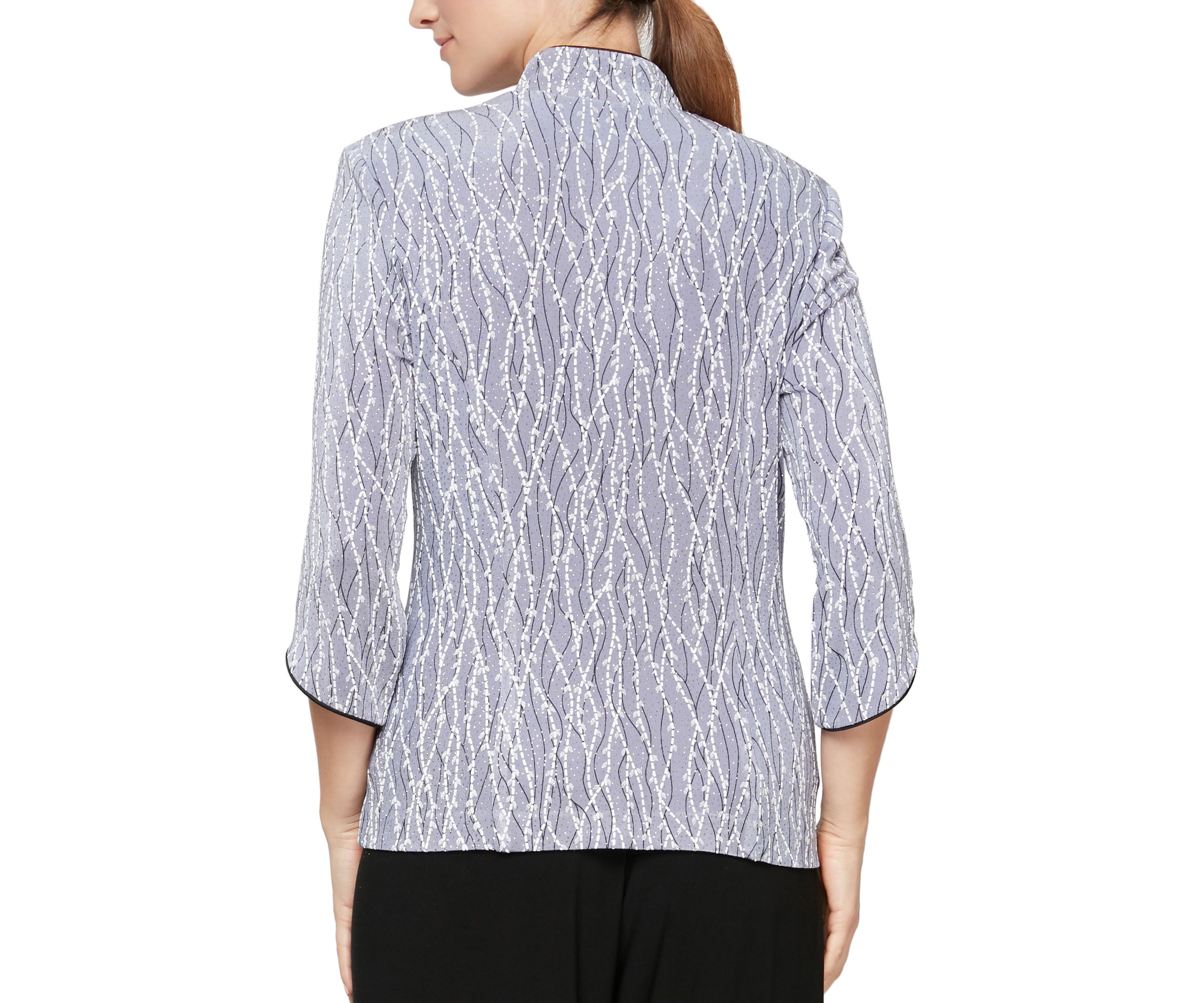 Printed Mandarin Neck Twinset