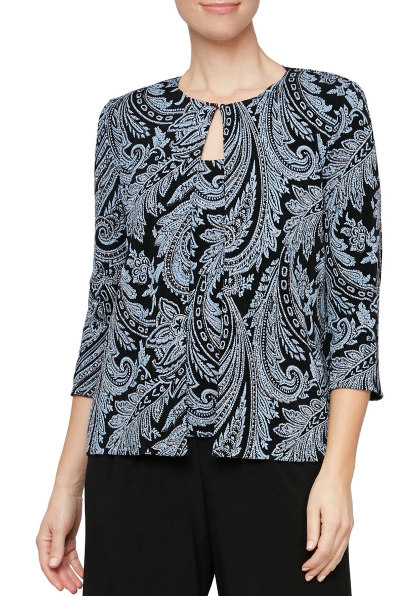 Womens Printed Twinset with Scoop Neck Tank