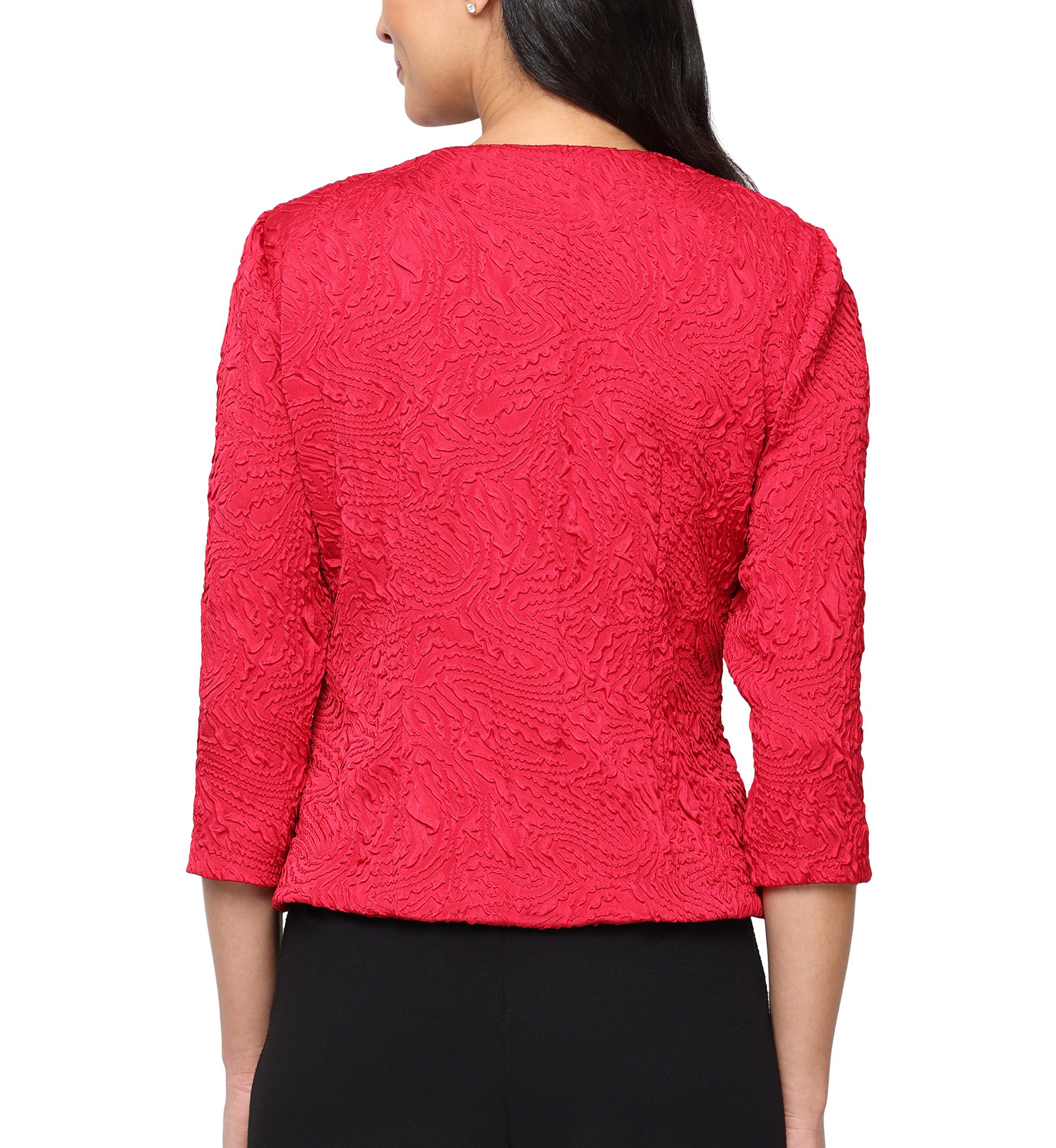 Womens Texture Jacquard 2-Piece Twinset 