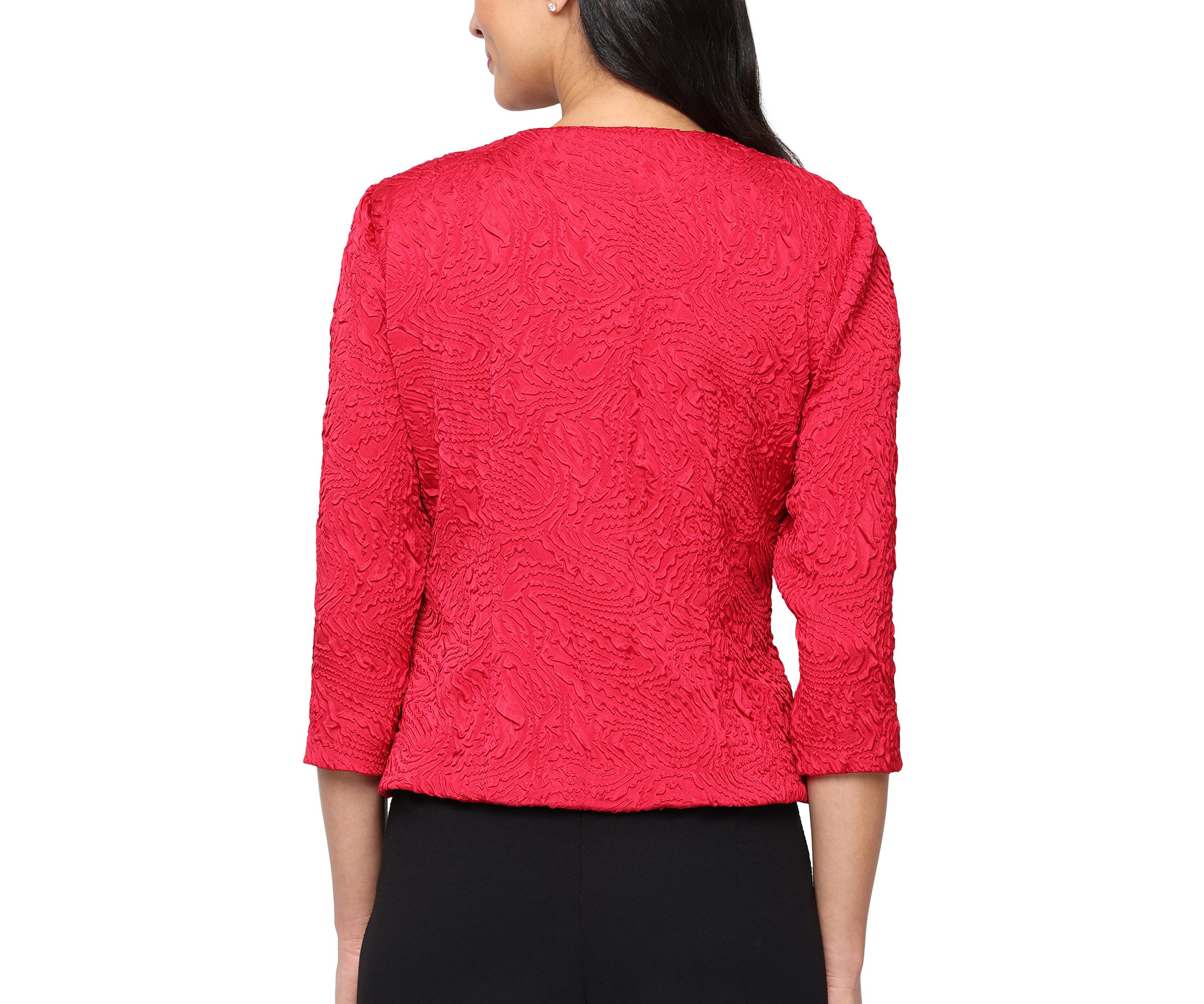 Womens Texture Jacquard 2-Piece Twinset 