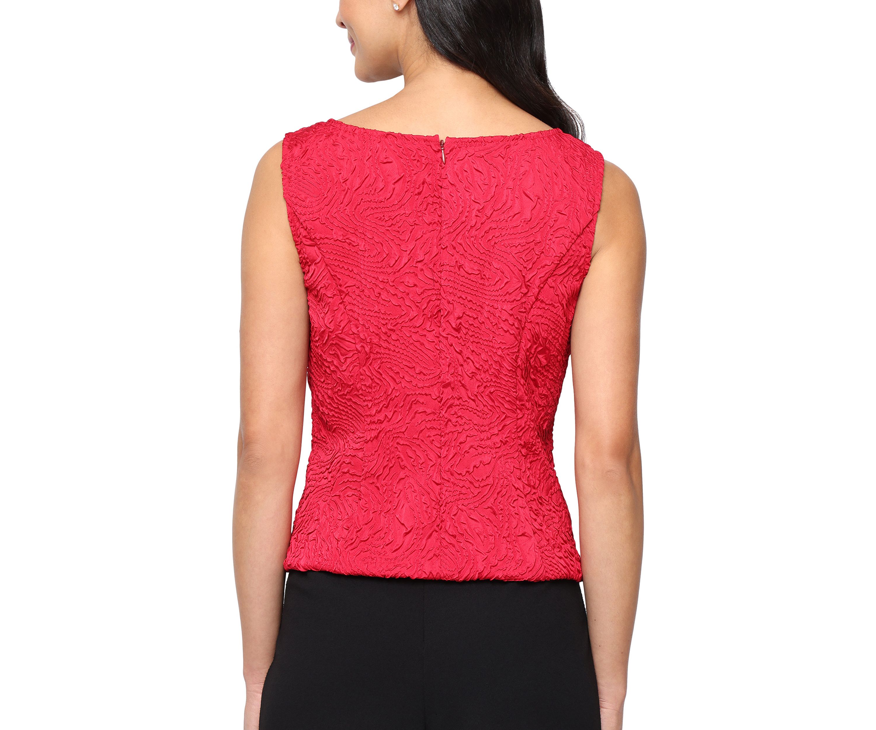 Womens Texture Jacquard 2-Piece Twinset 