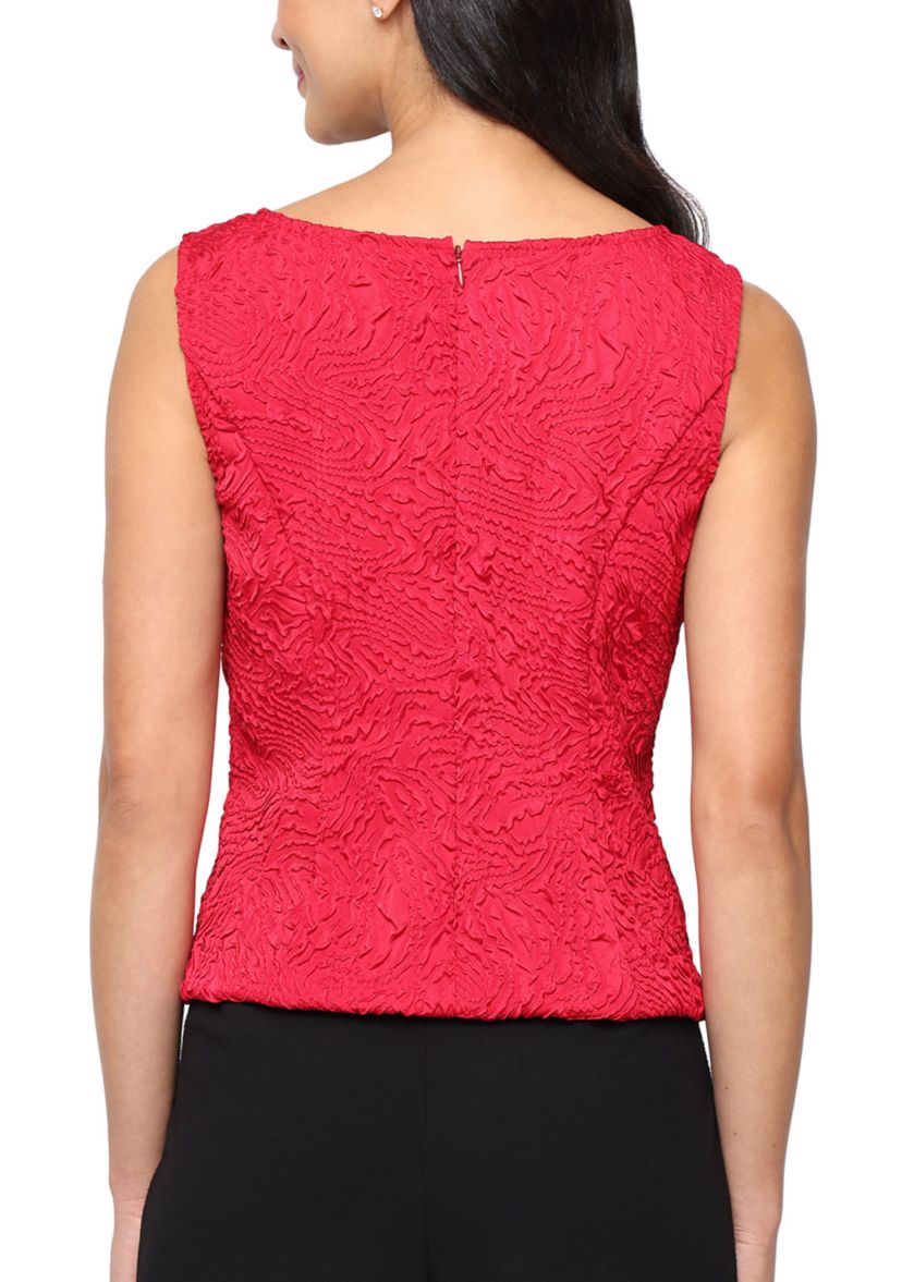 Womens Texture Jacquard 2-Piece Twinset 