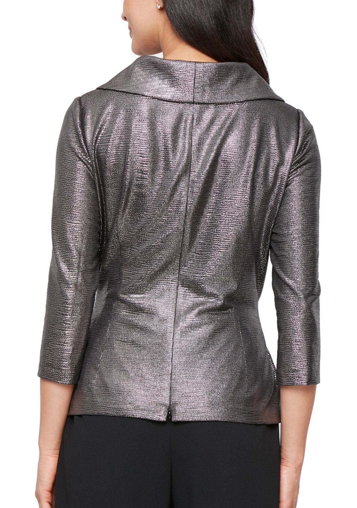 Womens 3/4 Sleeve Blouse With Collar