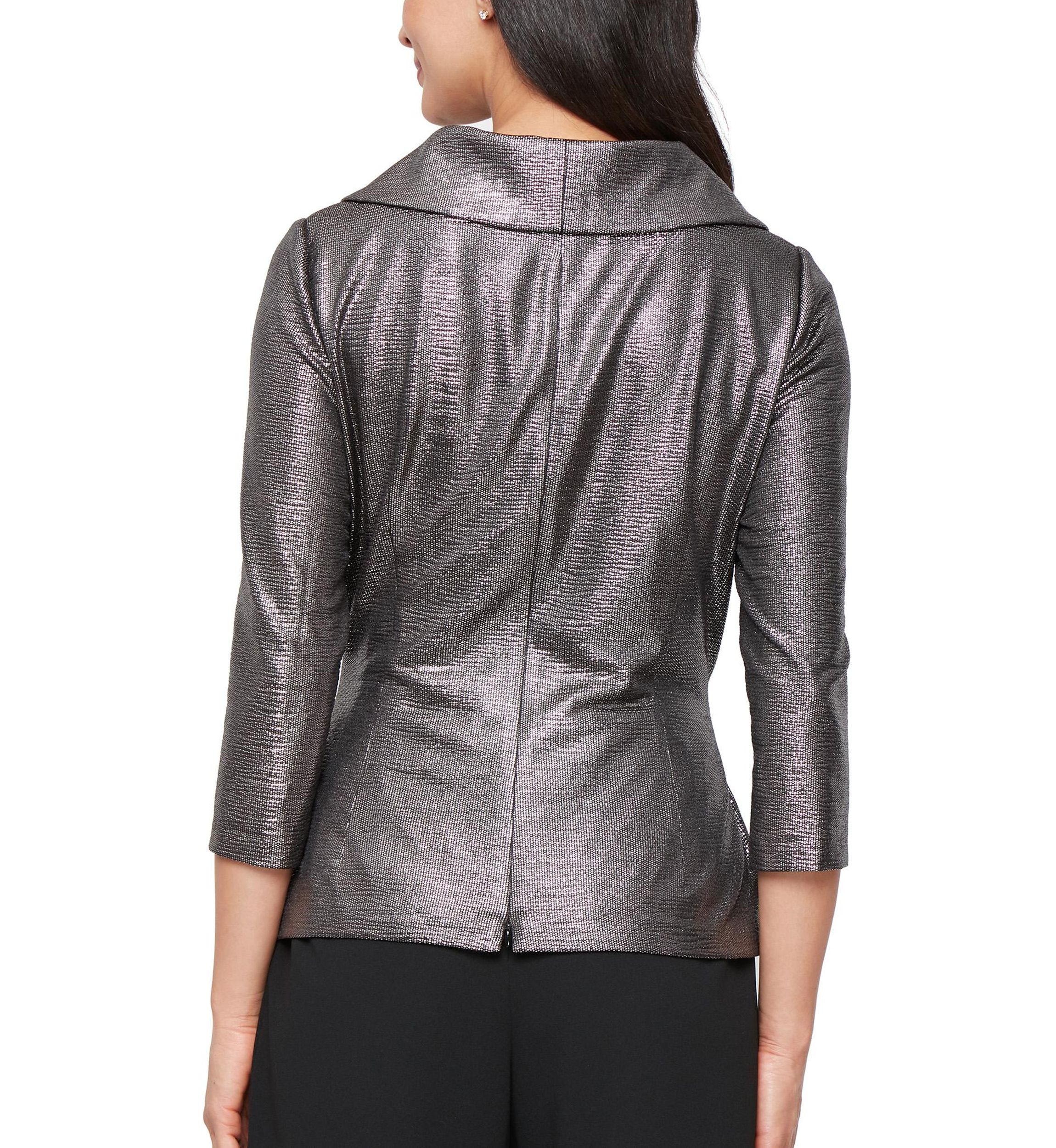 Womens 3/4 Sleeve Blouse With Collar