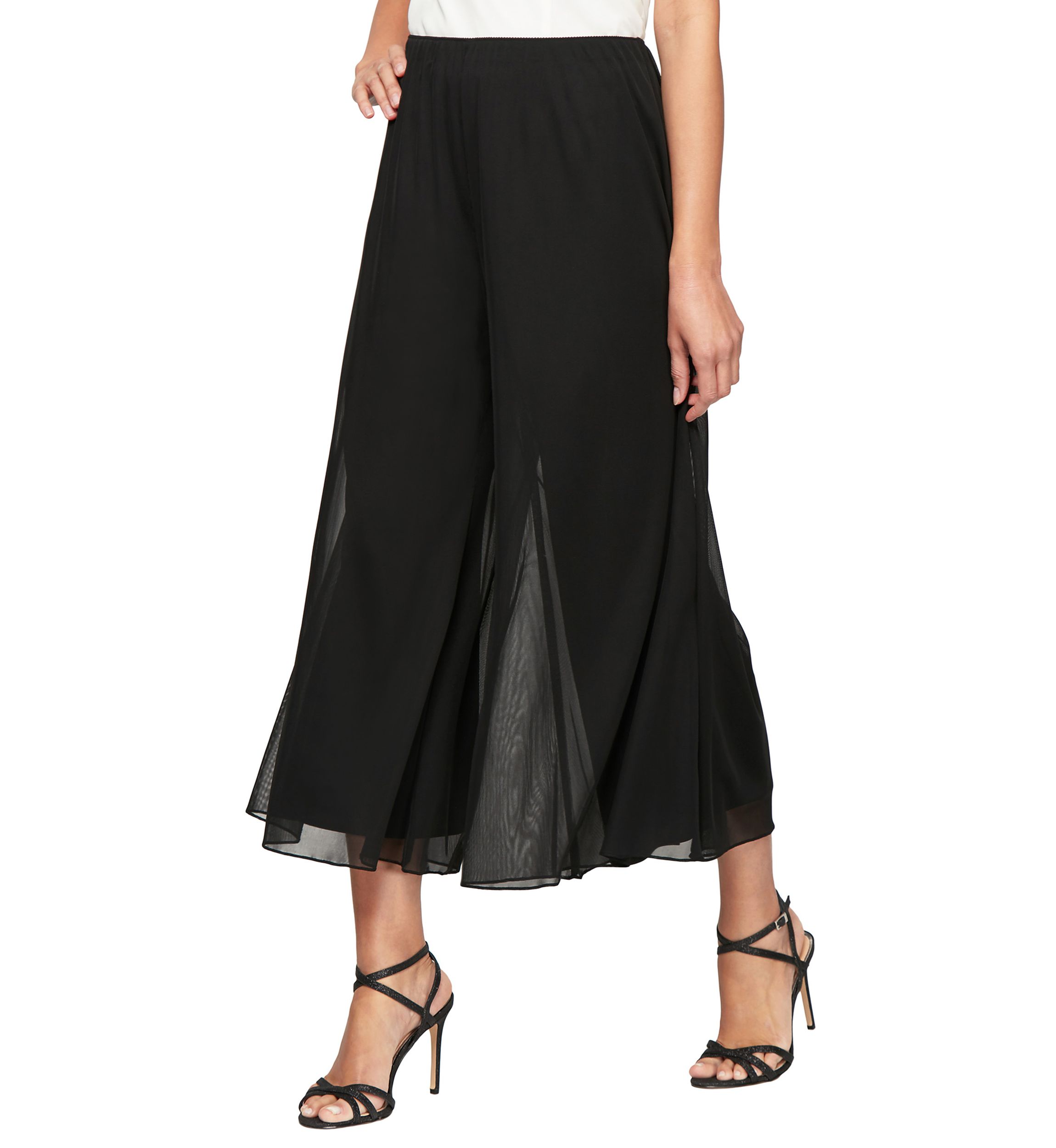 Wide Leg Cropped Pants