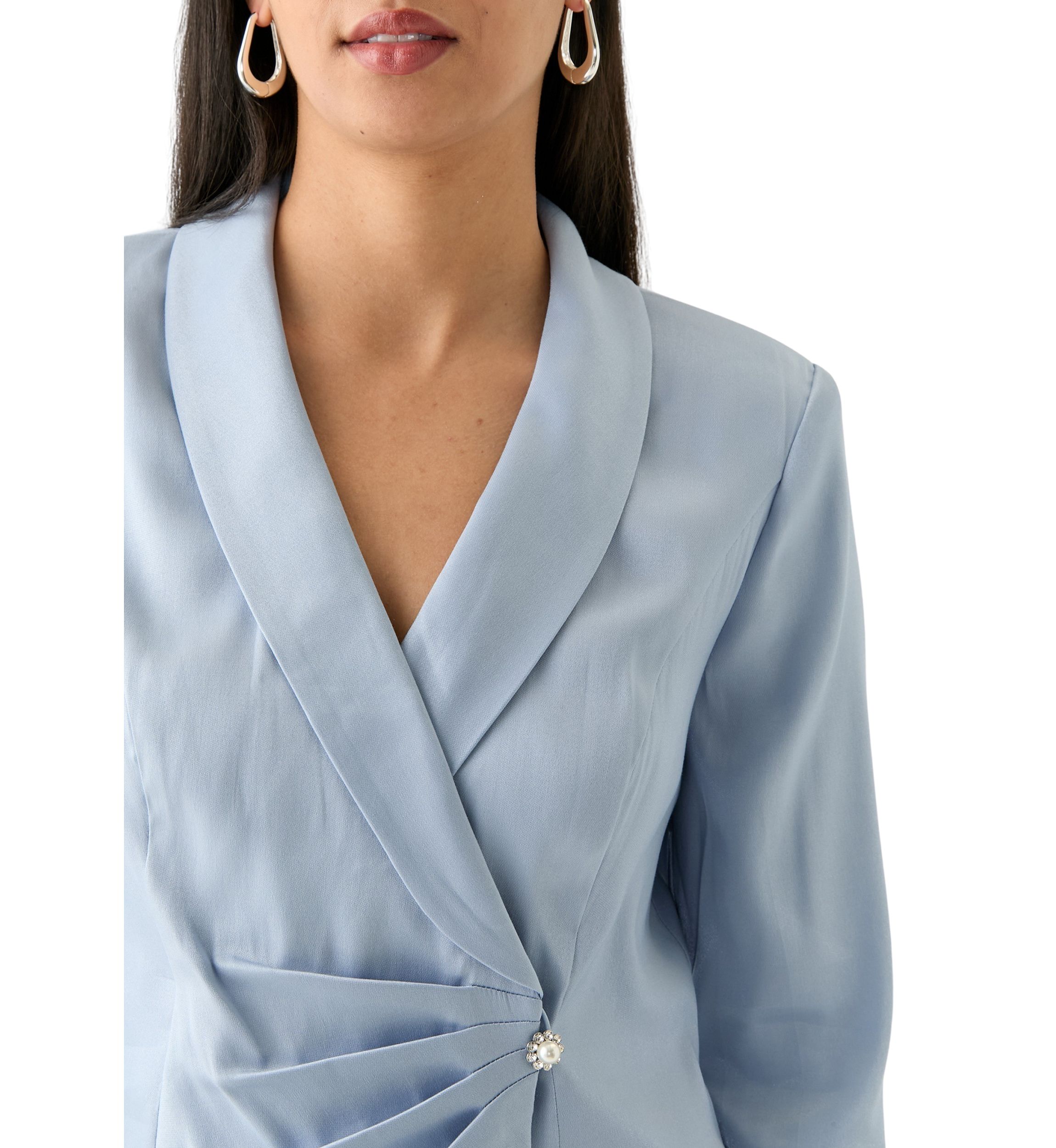 Womens Taffeta Blazer