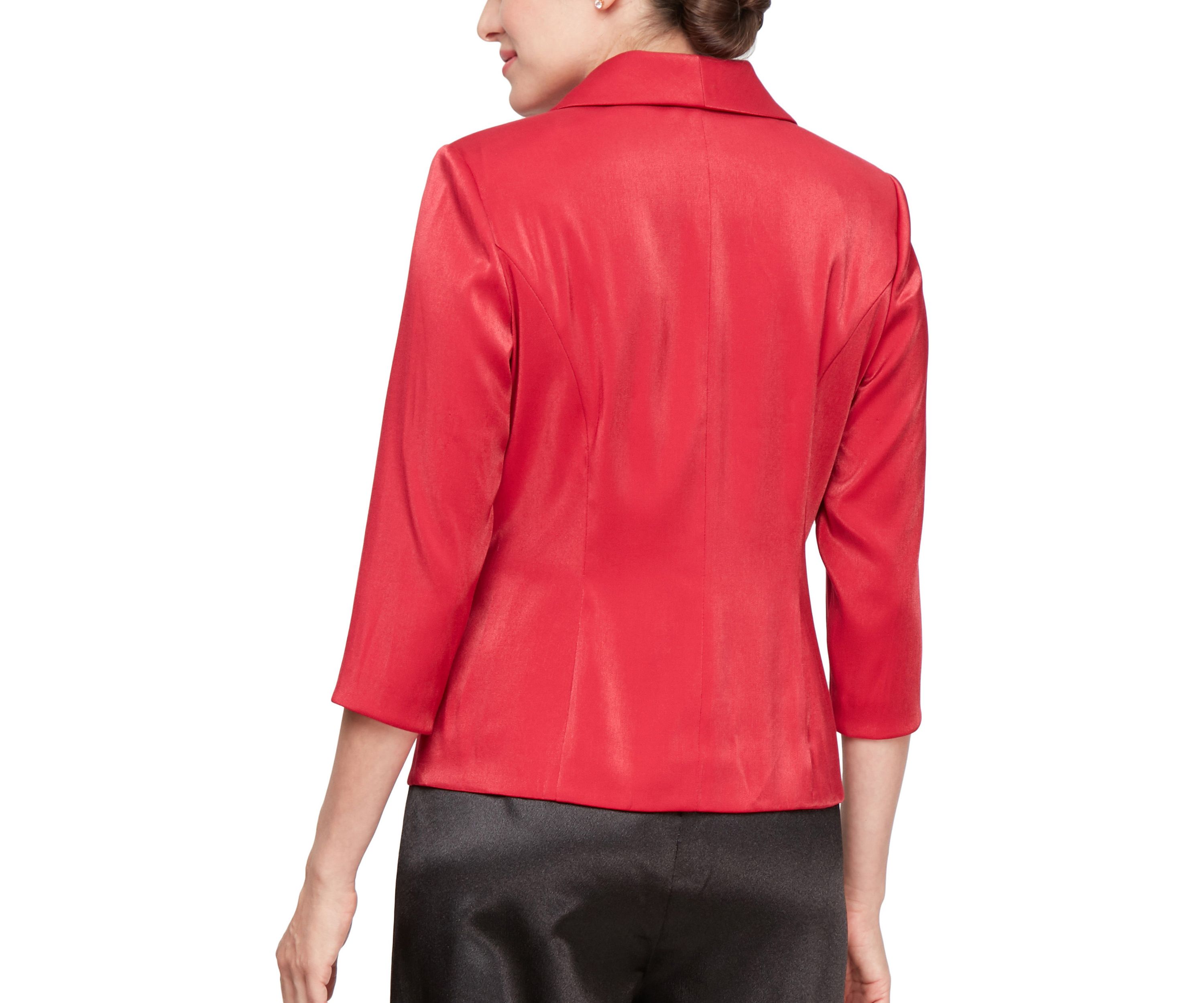 Womens Solid Taffeta Wrapped Top