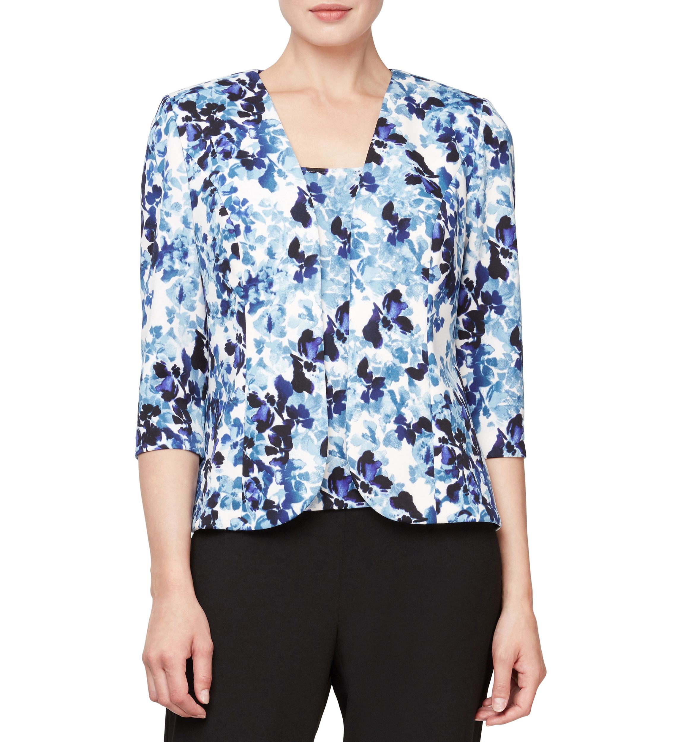 Womens Floral Twin Set 