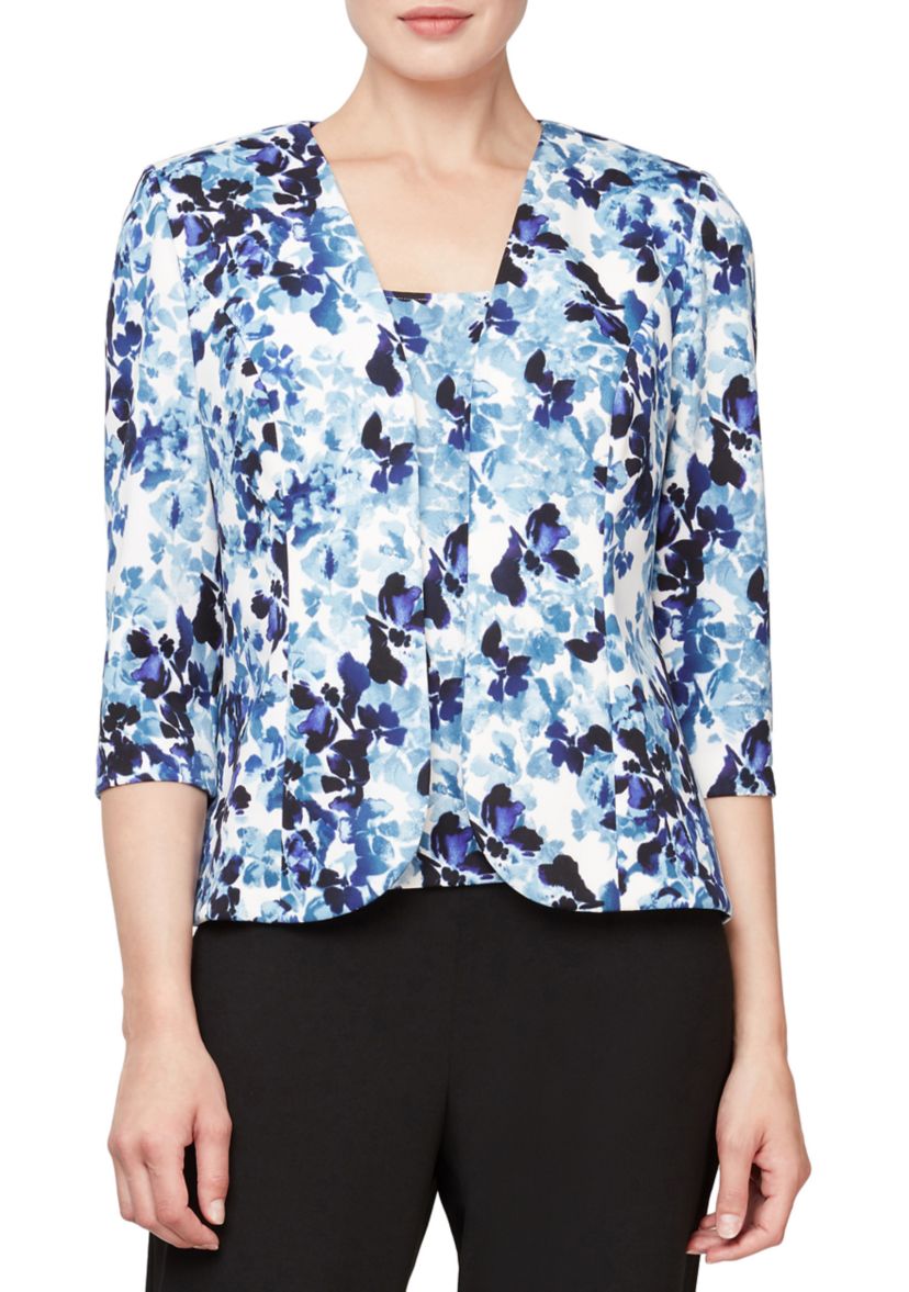 Womens Floral Twin Set 