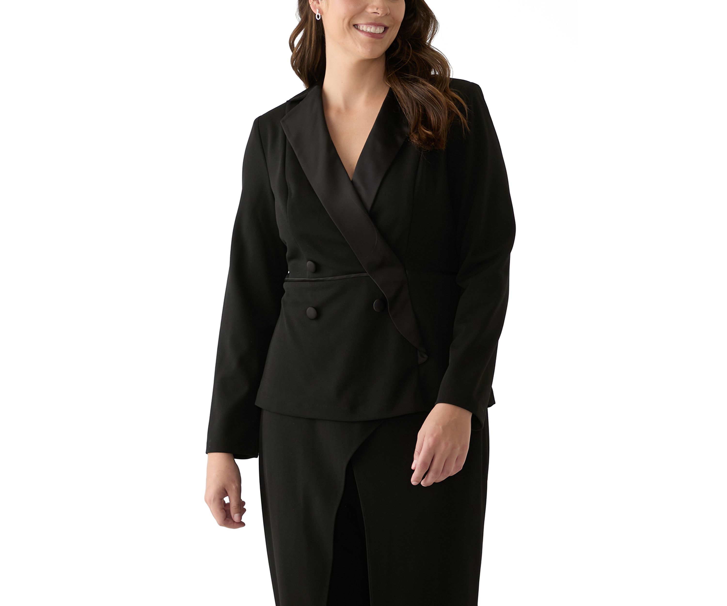 Womens Solid Blazer