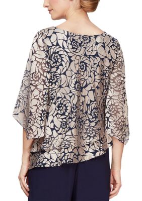 Alex evenings plus size formal cheap tops