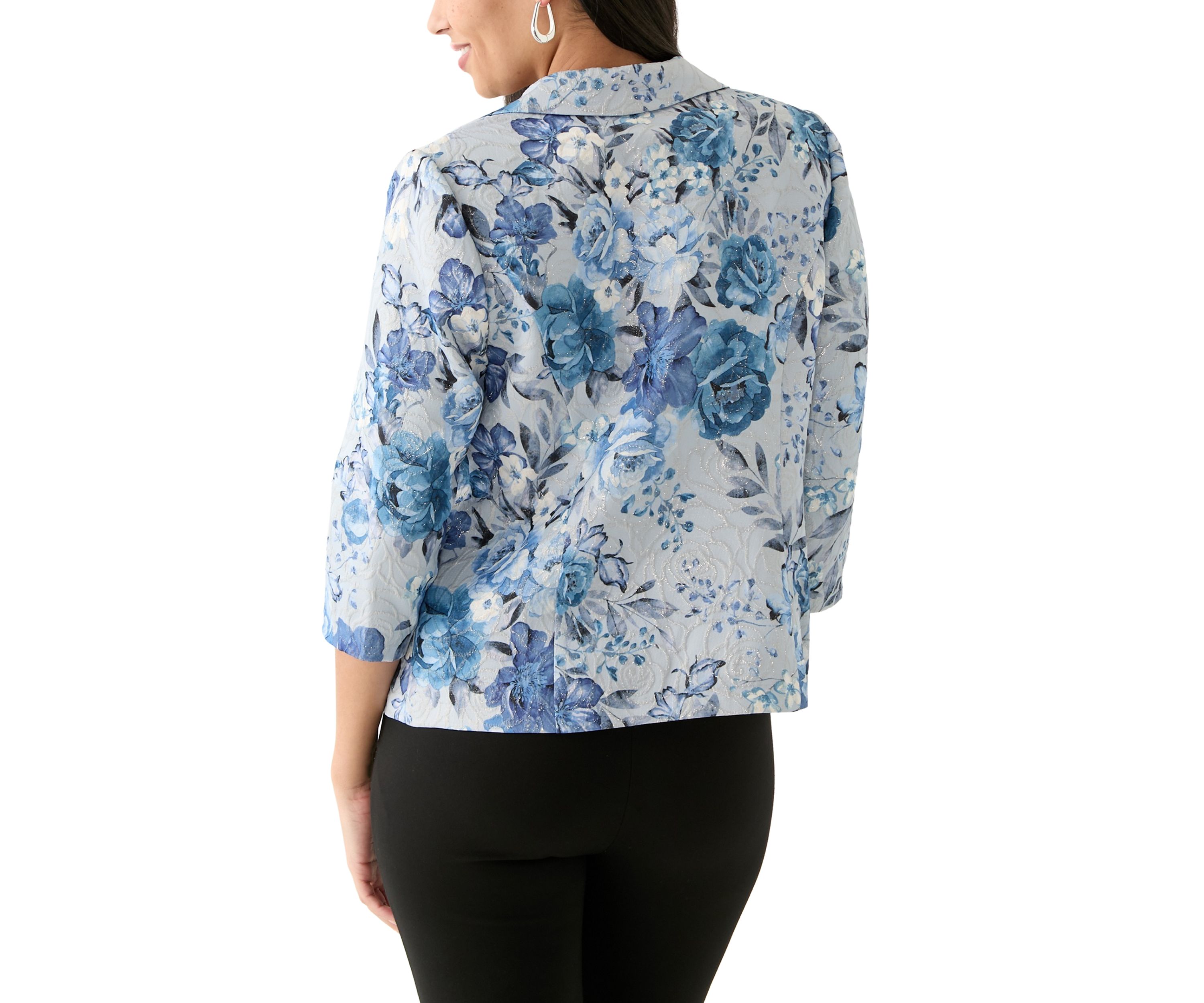Womens Floral Printed 2Fer Top