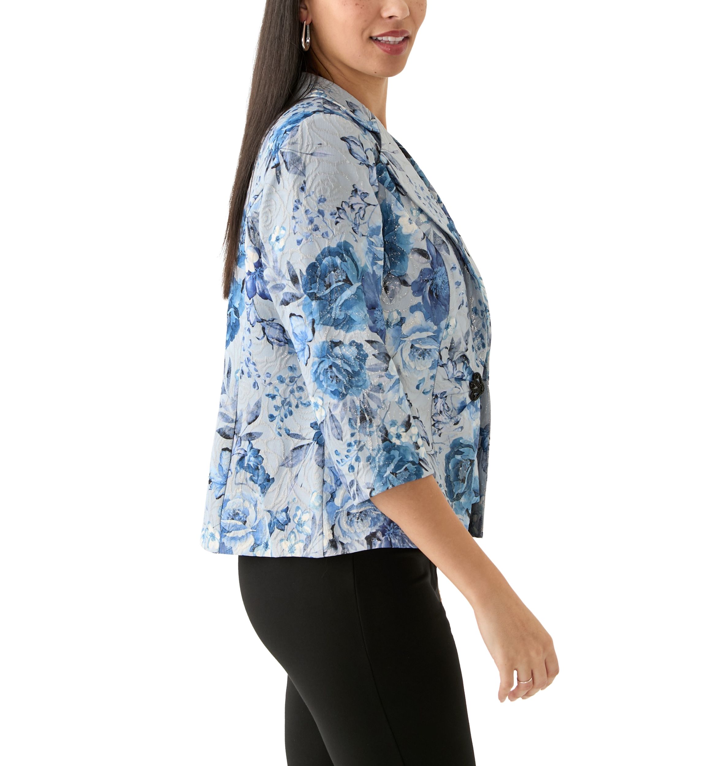 Womens Floral Printed 2Fer Top