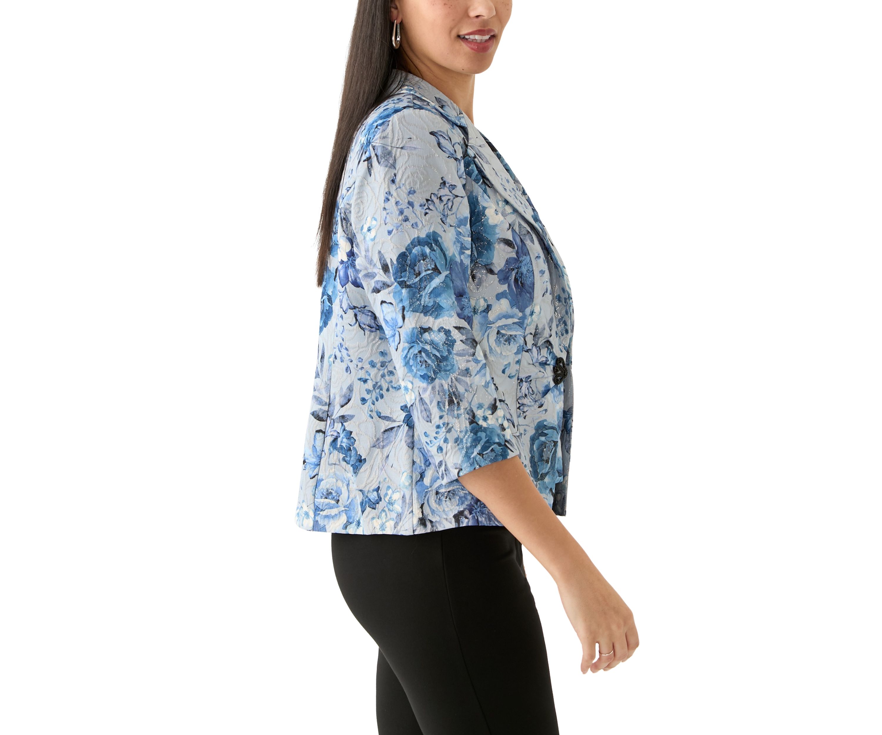 Womens Floral Printed 2Fer Top
