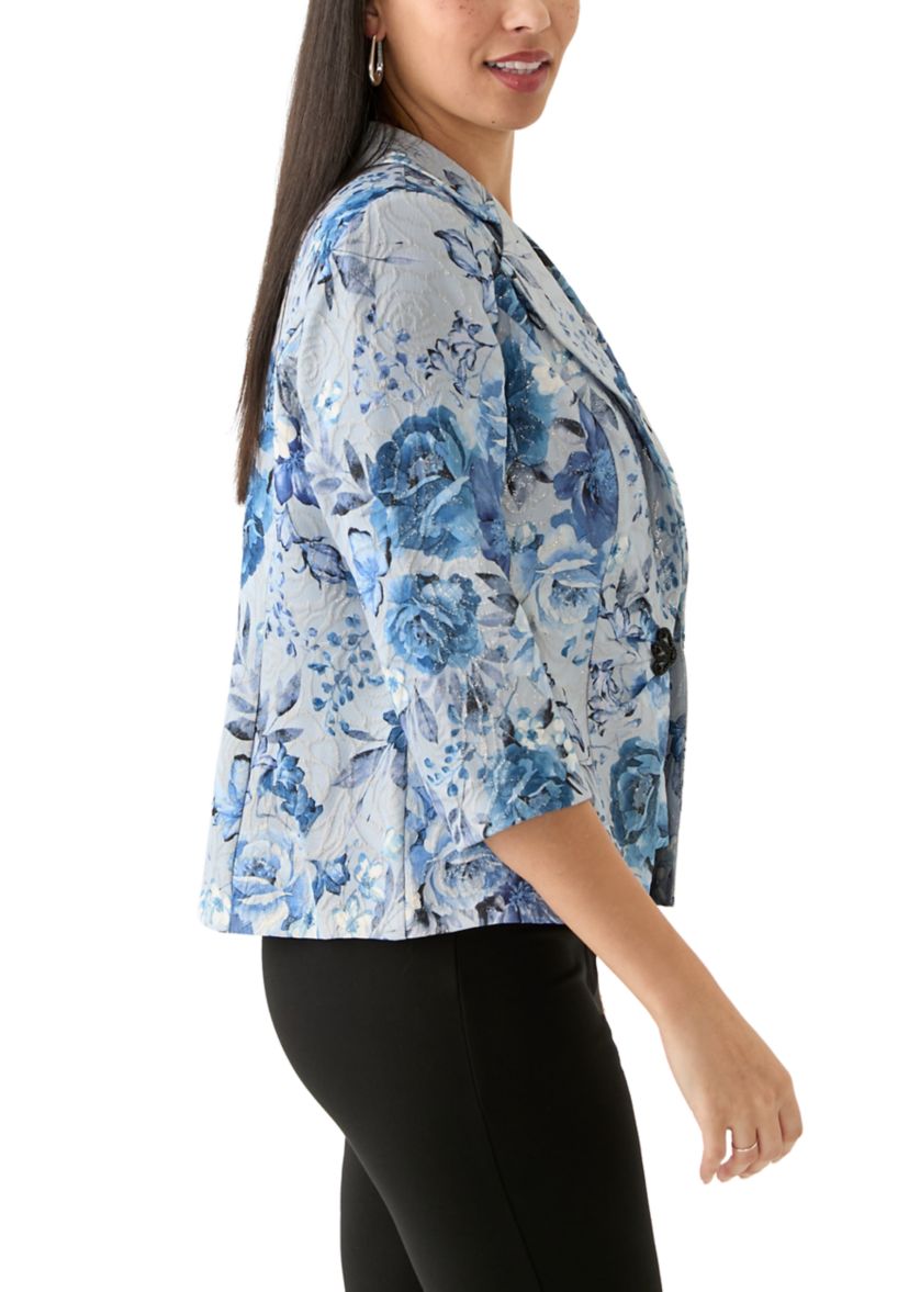 Womens Floral Printed 2Fer Top