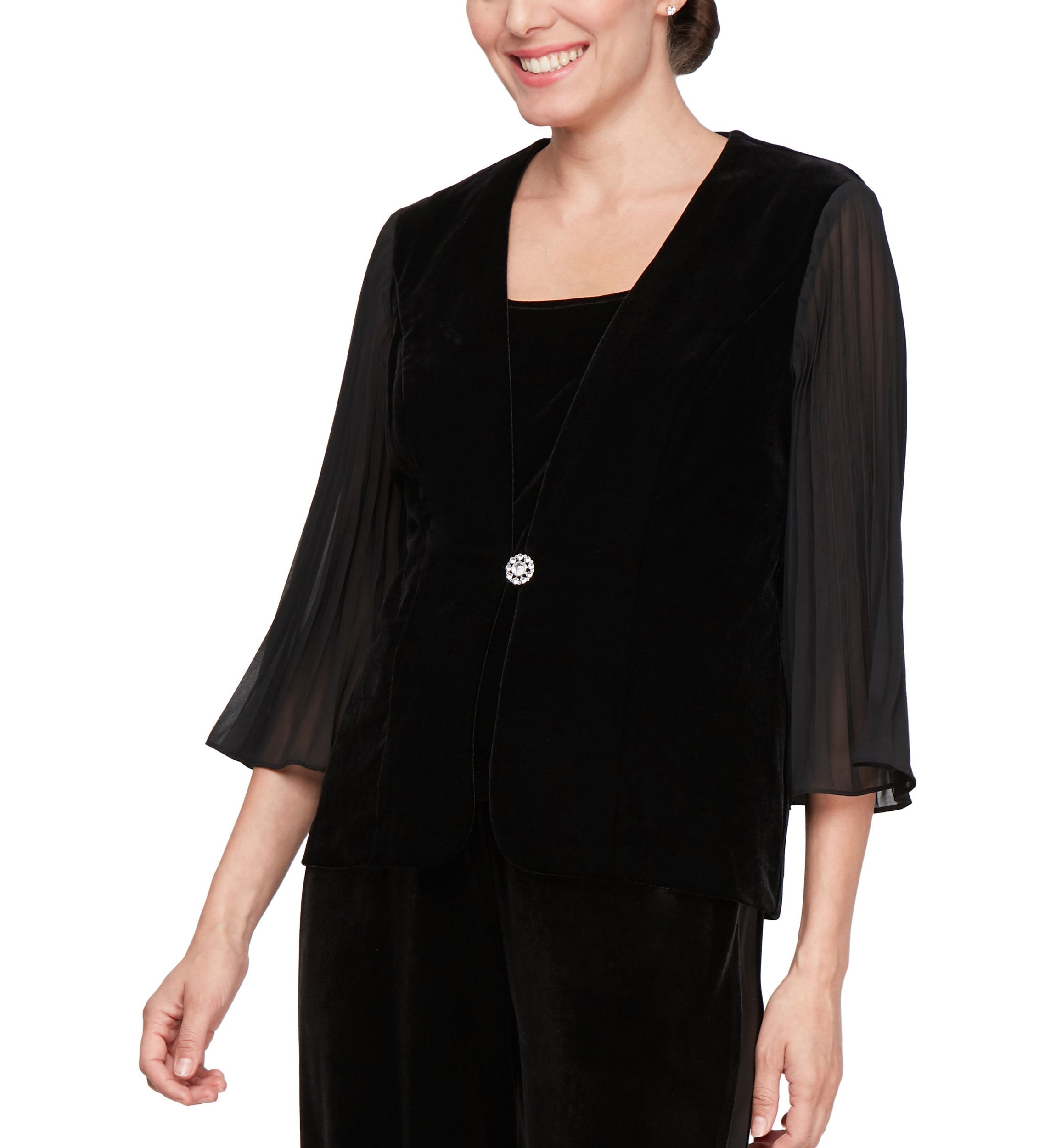 Womens Embellished Top Set