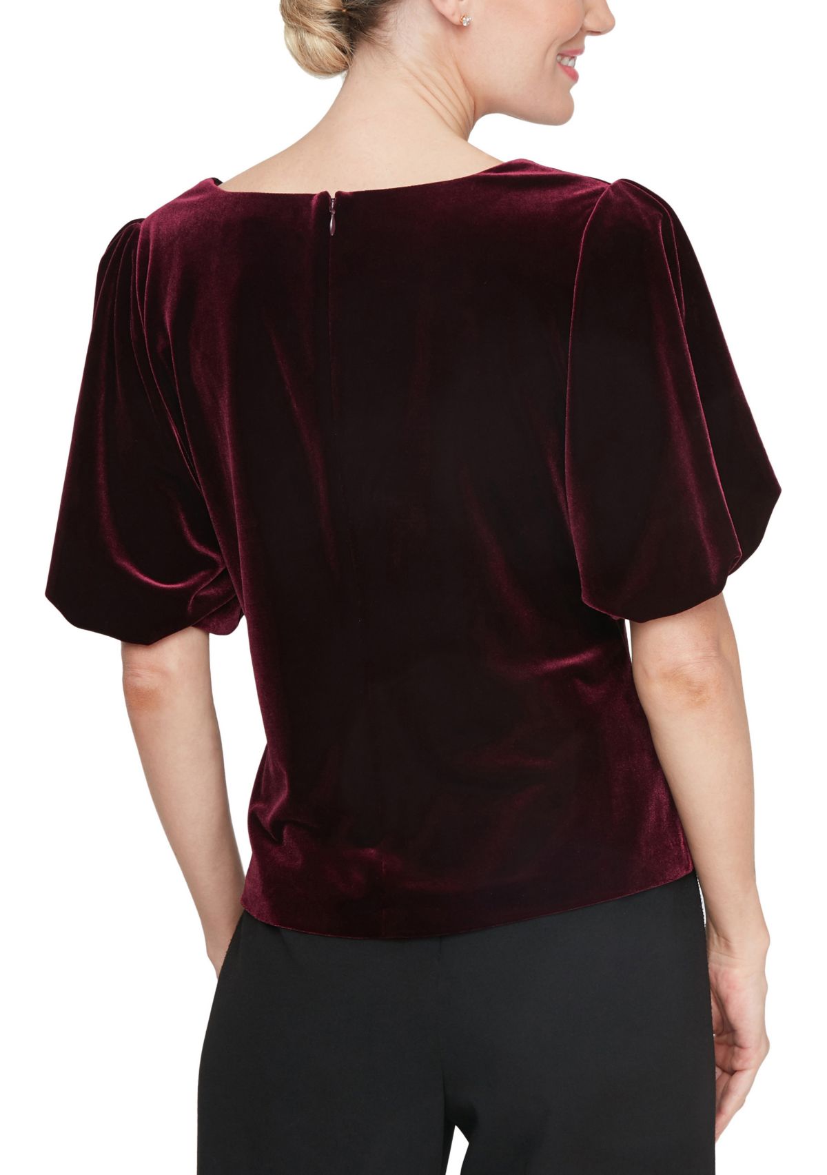 Womens Puff Sleeve Blouse