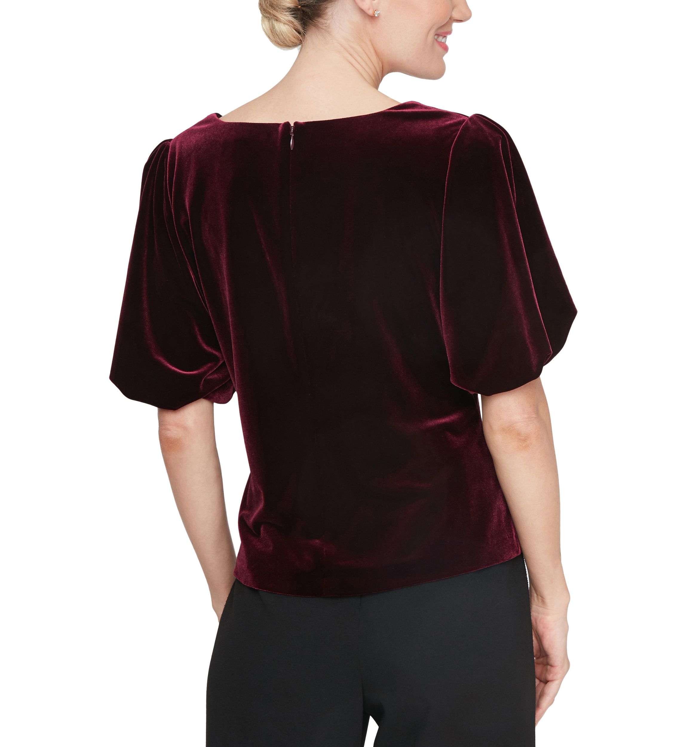 Womens Puff Sleeve Blouse
