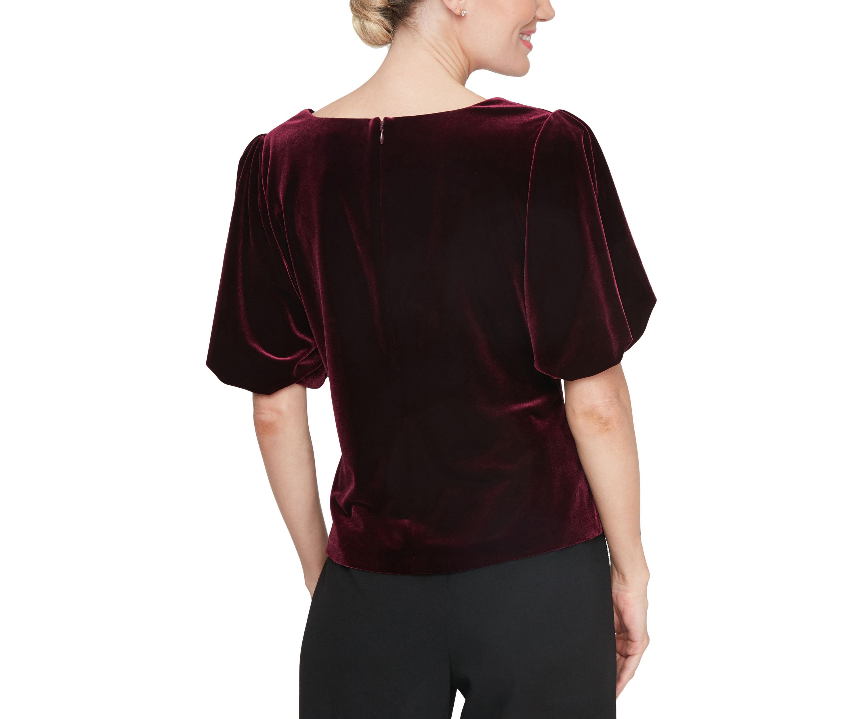 Womens Puff Sleeve Blouse
