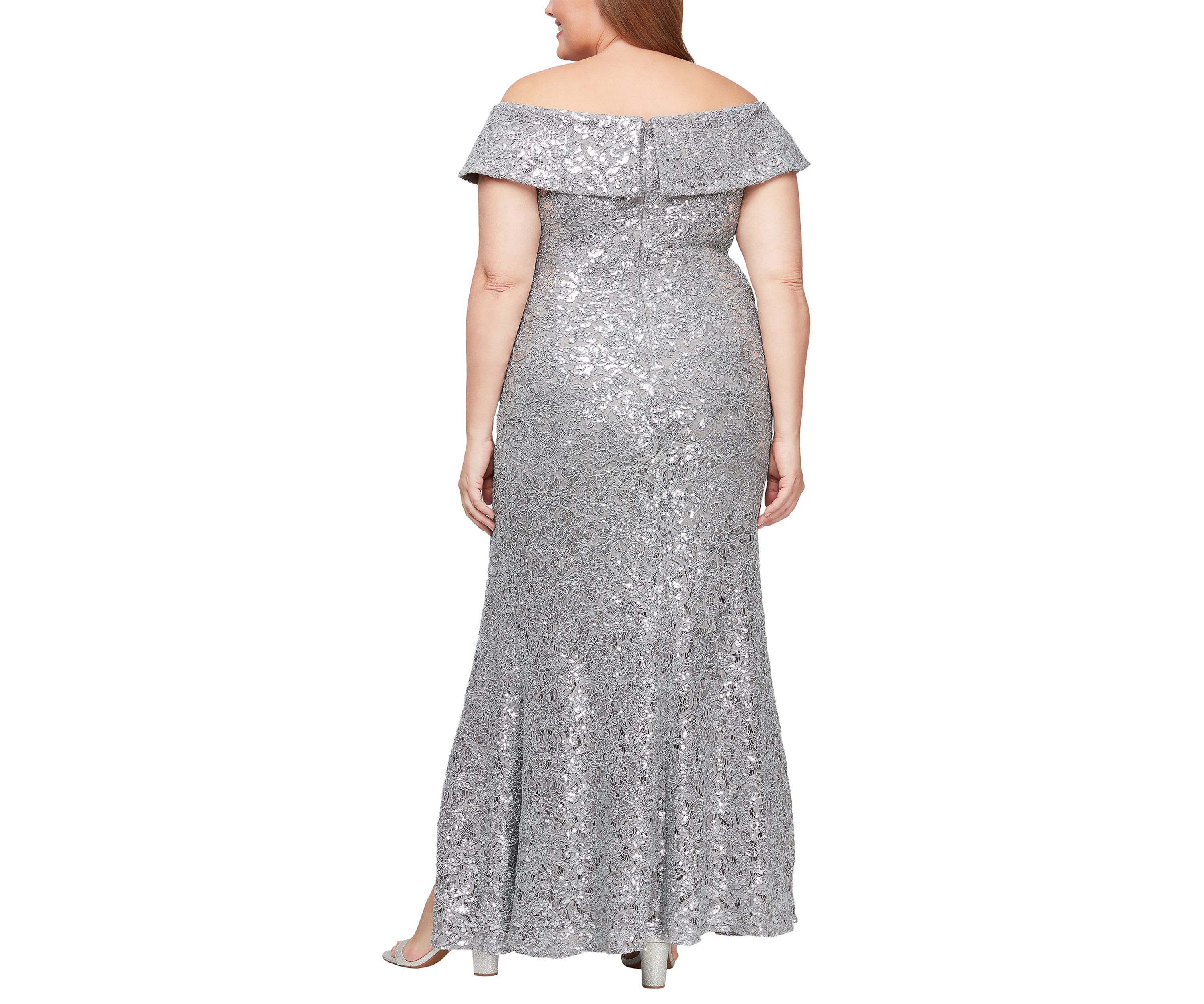 Plus Size Long Off the Shoulder Dress