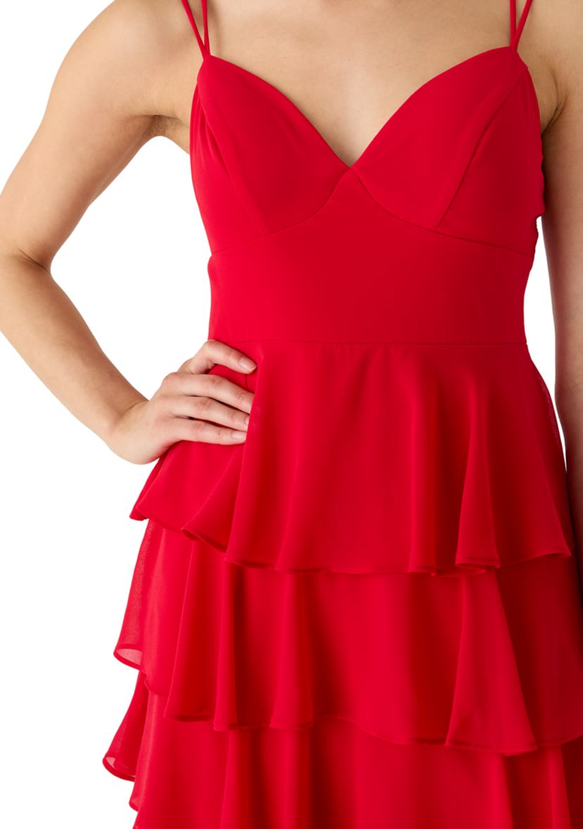 b darlin dresses B. EMBROIDERED FLORAL HOMECOMING DRESS, Hand wash B. Darlin Black Dress -