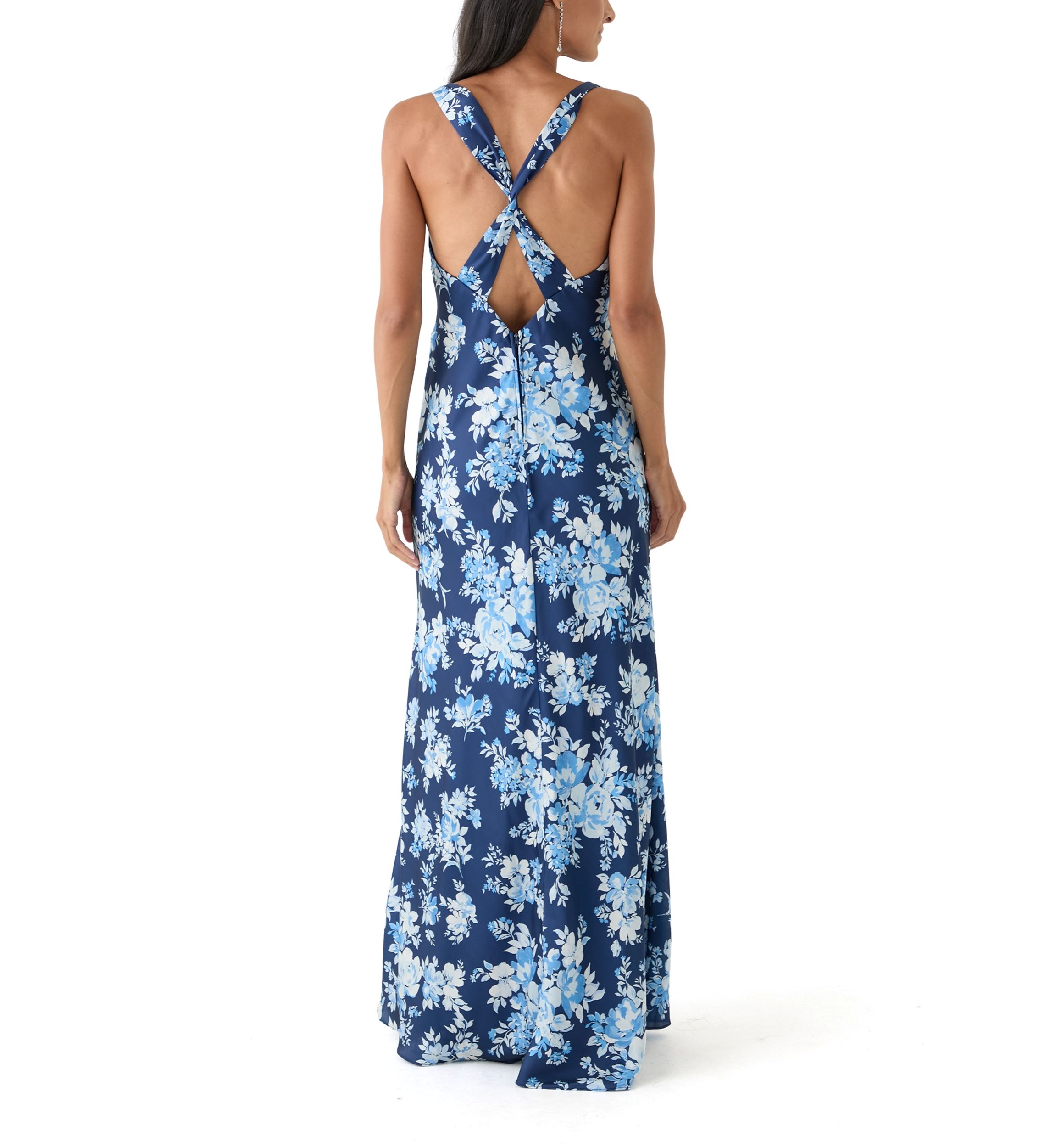 Womens Floral Printed Maxi Dress