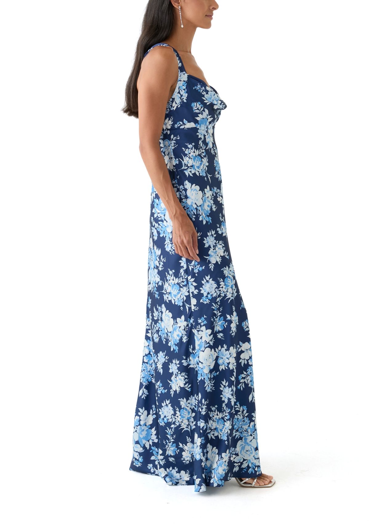 Womens Floral Printed Maxi Dress