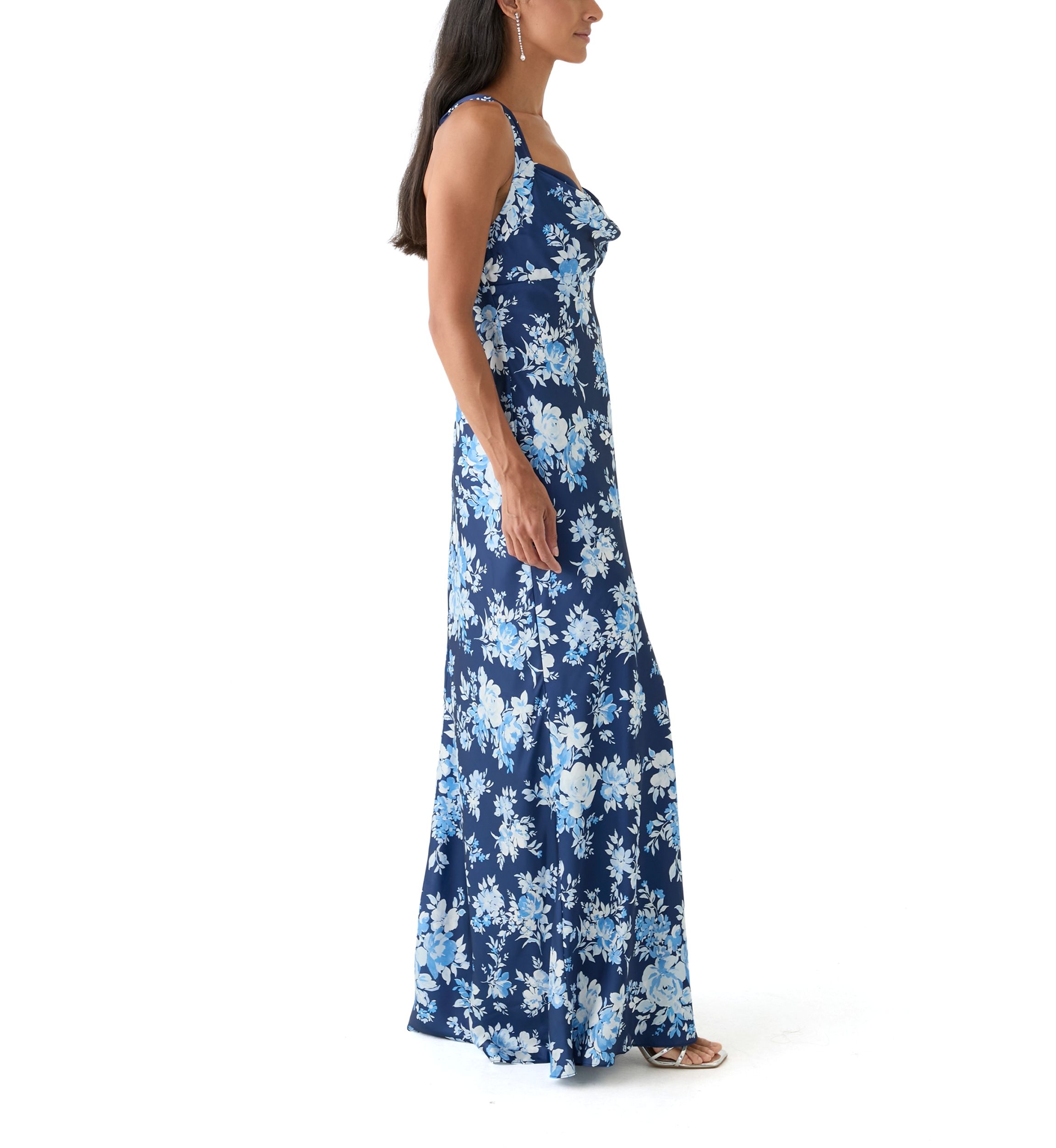 Womens Floral Printed Maxi Dress
