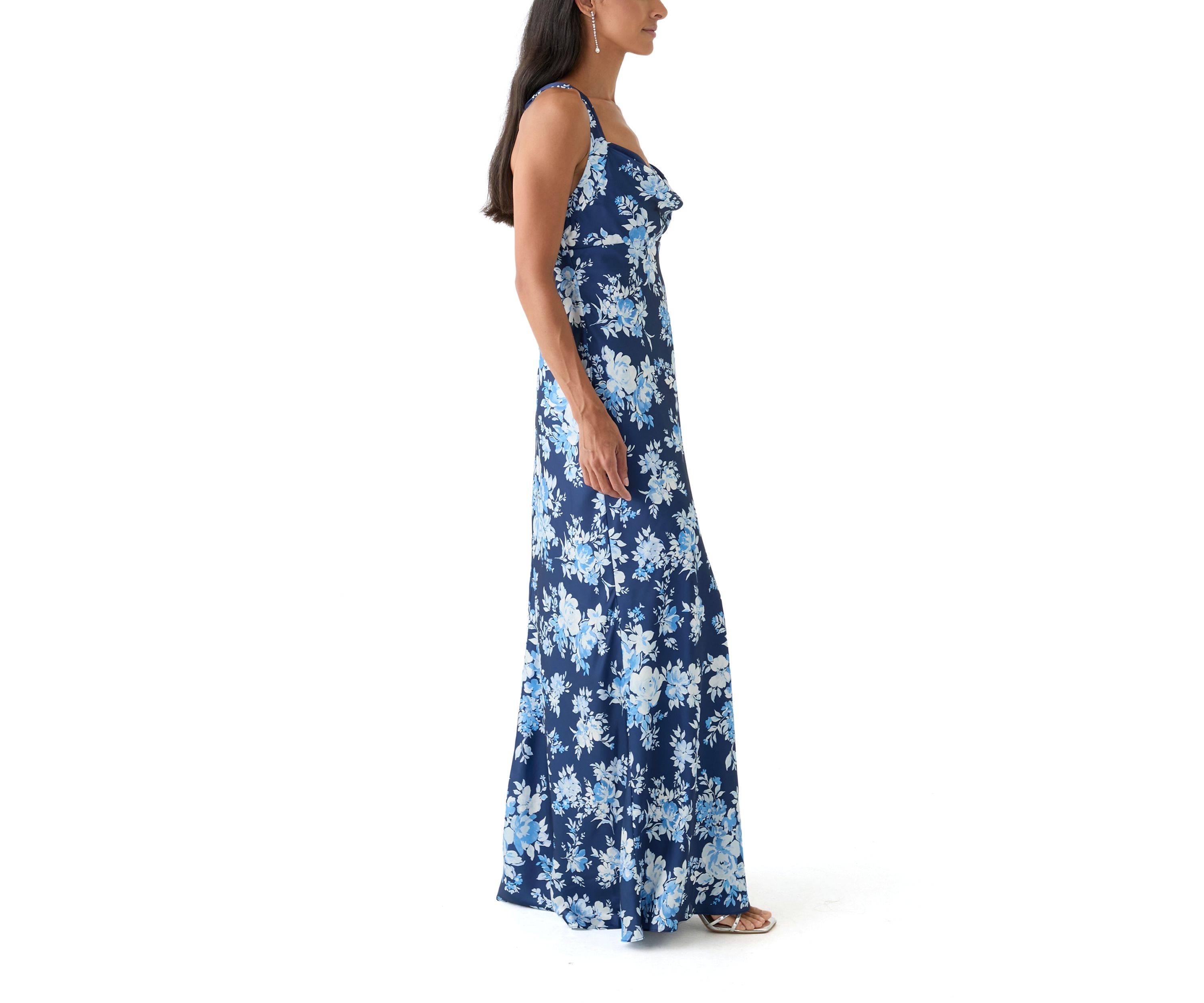 Womens Floral Printed Maxi Dress