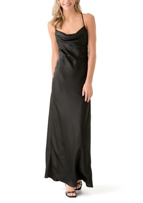 B. Darlin Women's Sleeveless Cowl Neck Solid Gown -  1506880K74AB81B