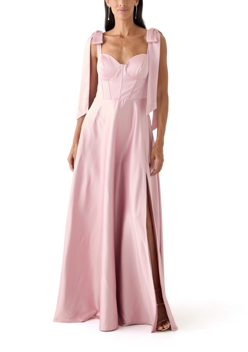 Womens Sweetheart Neck Maxi Dress