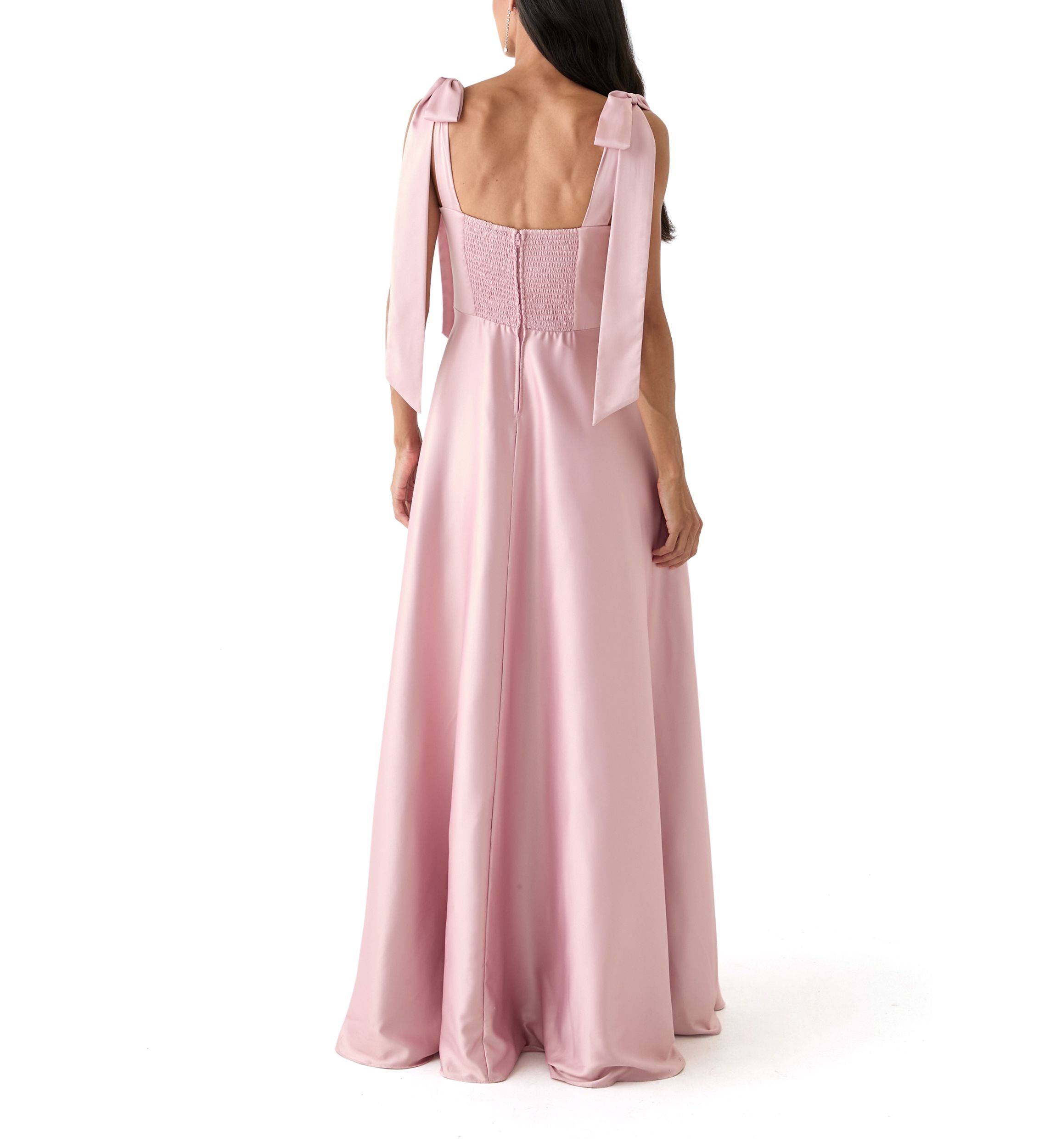 Womens Sweetheart Neck Maxi Dress