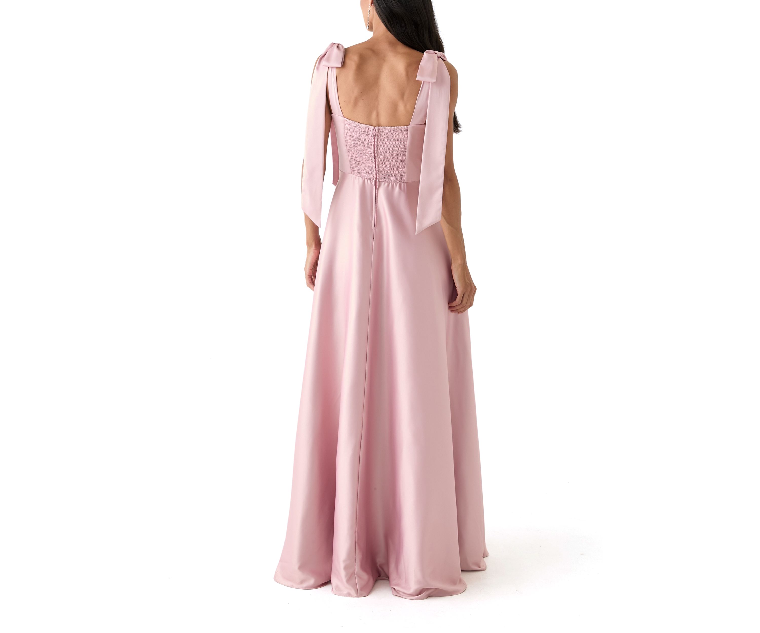 Womens Sweetheart Neck Maxi Dress