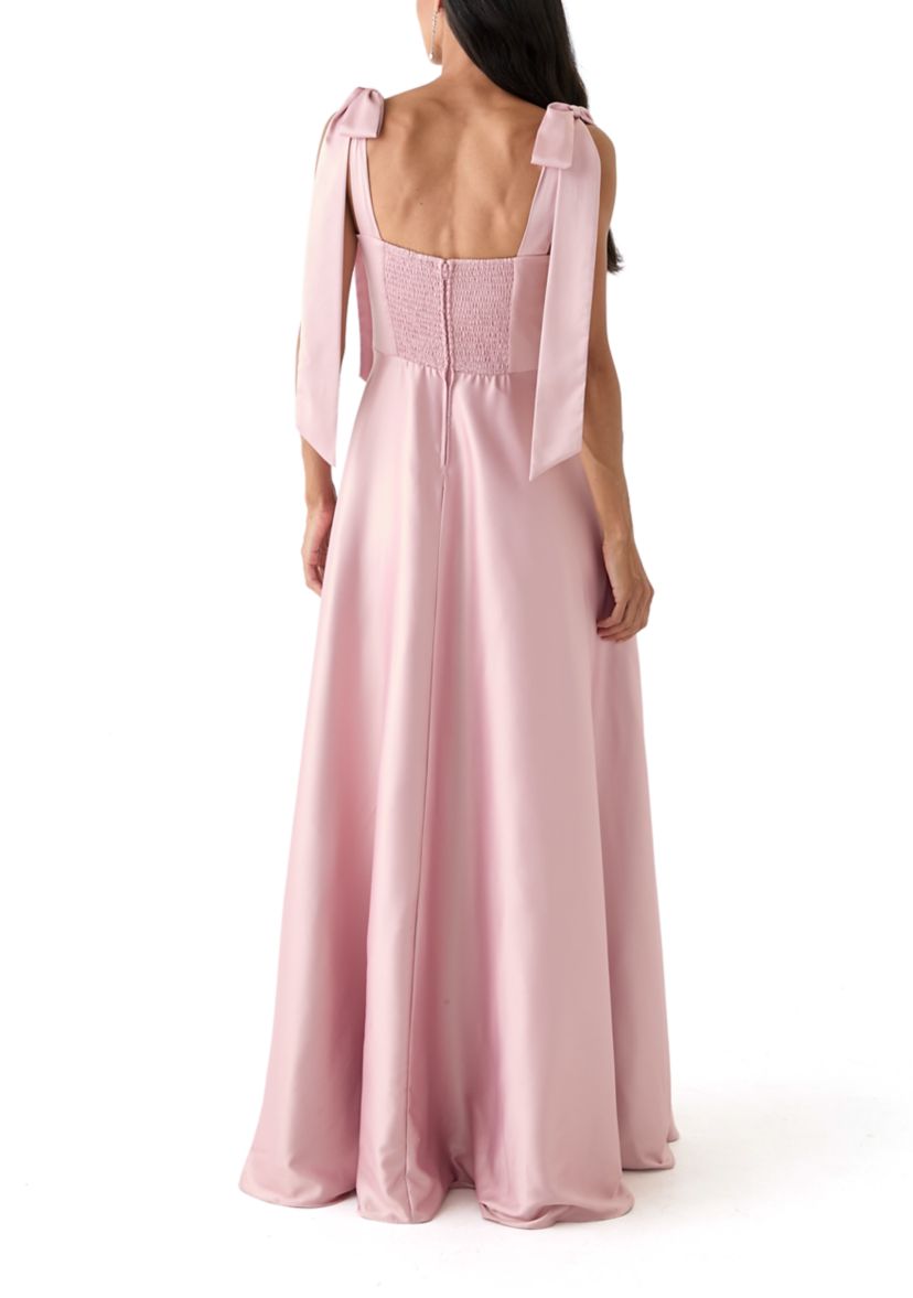 Womens Sweetheart Neck Maxi Dress
