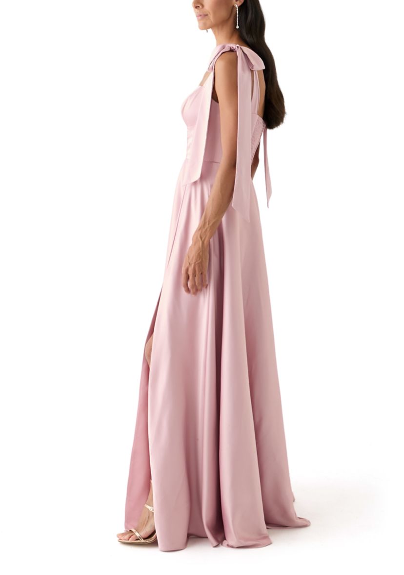 Womens Sweetheart Neck Maxi Dress