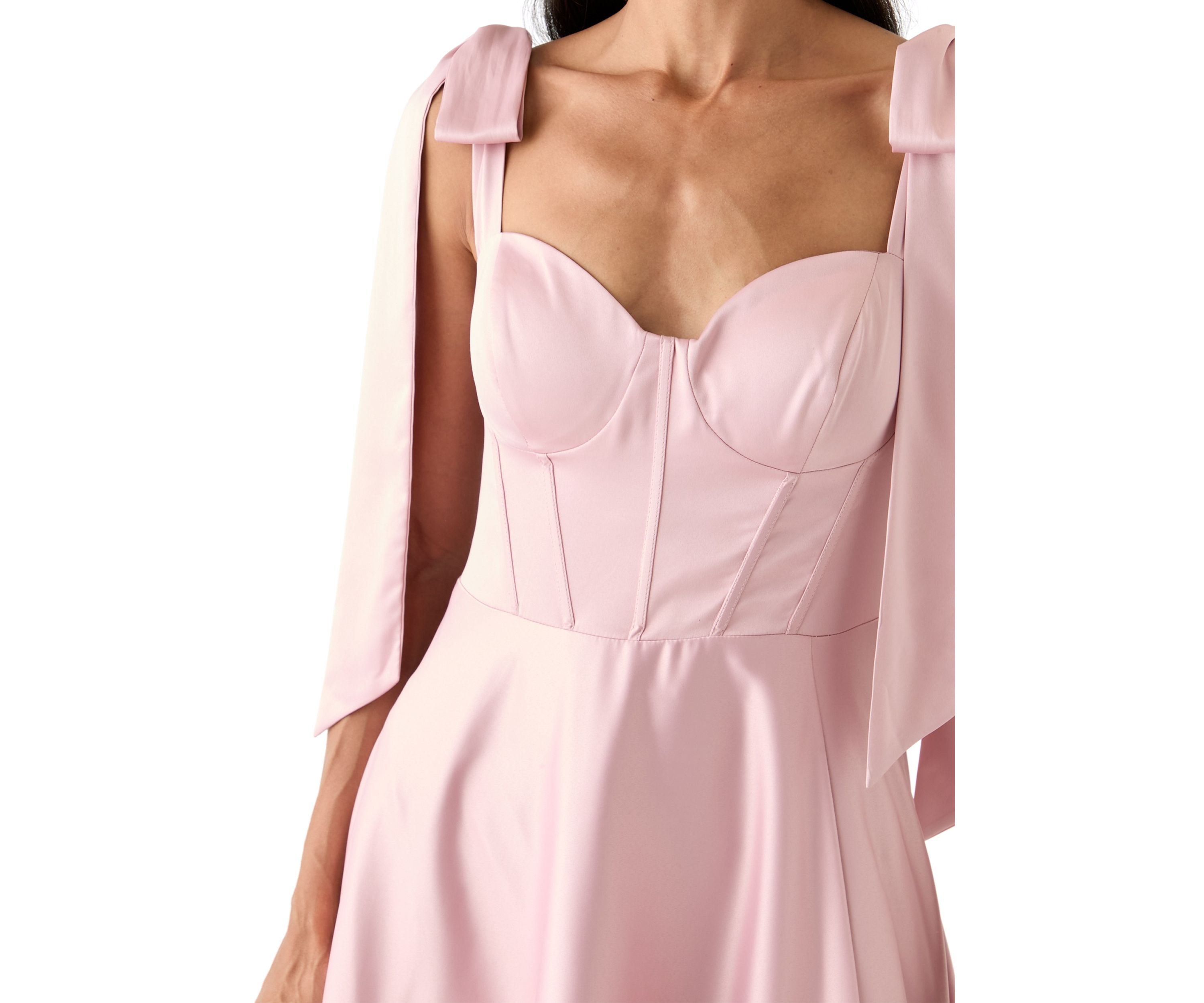 Womens Sweetheart Neck Maxi Dress