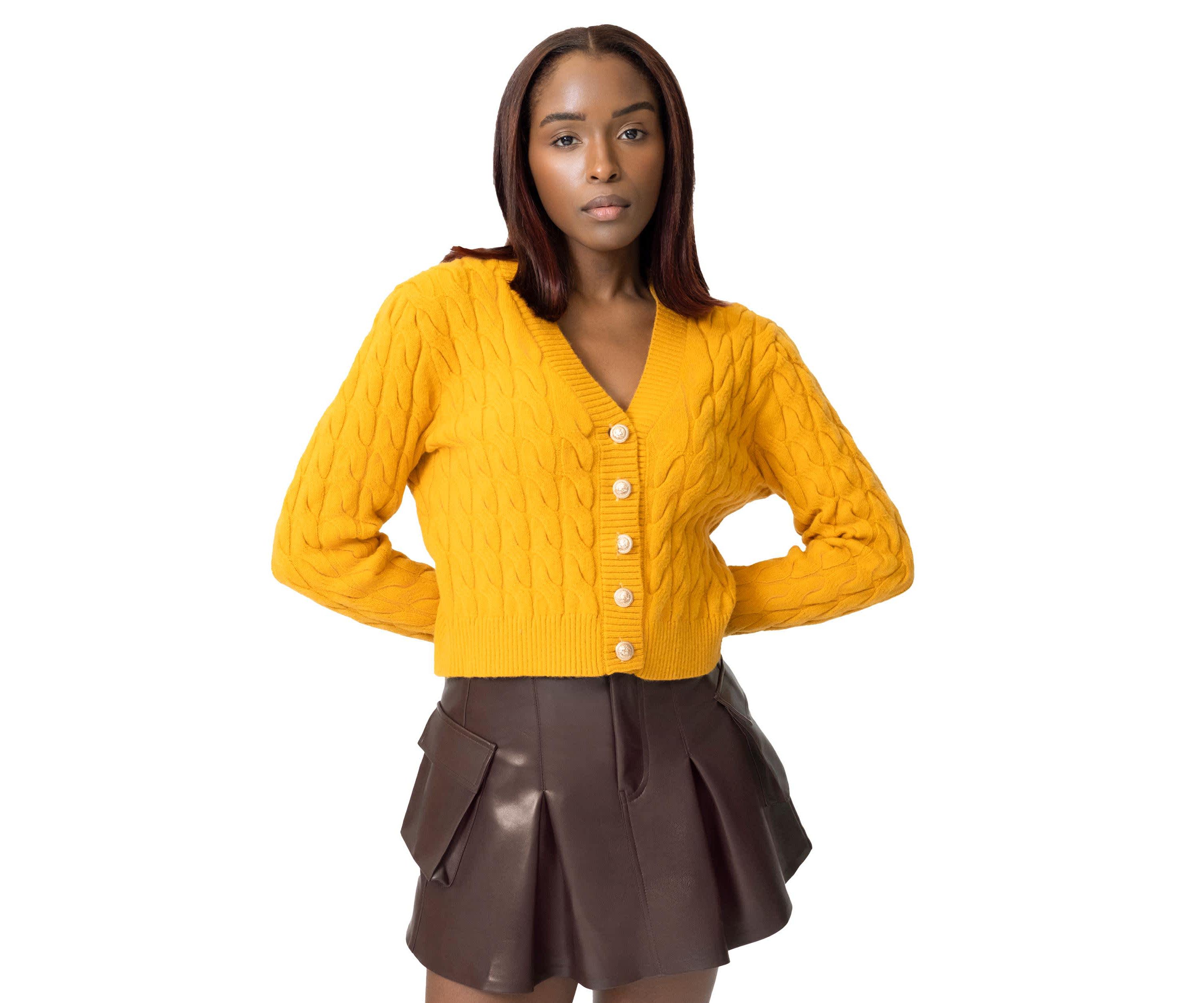 Adley Faux Leather Skirt